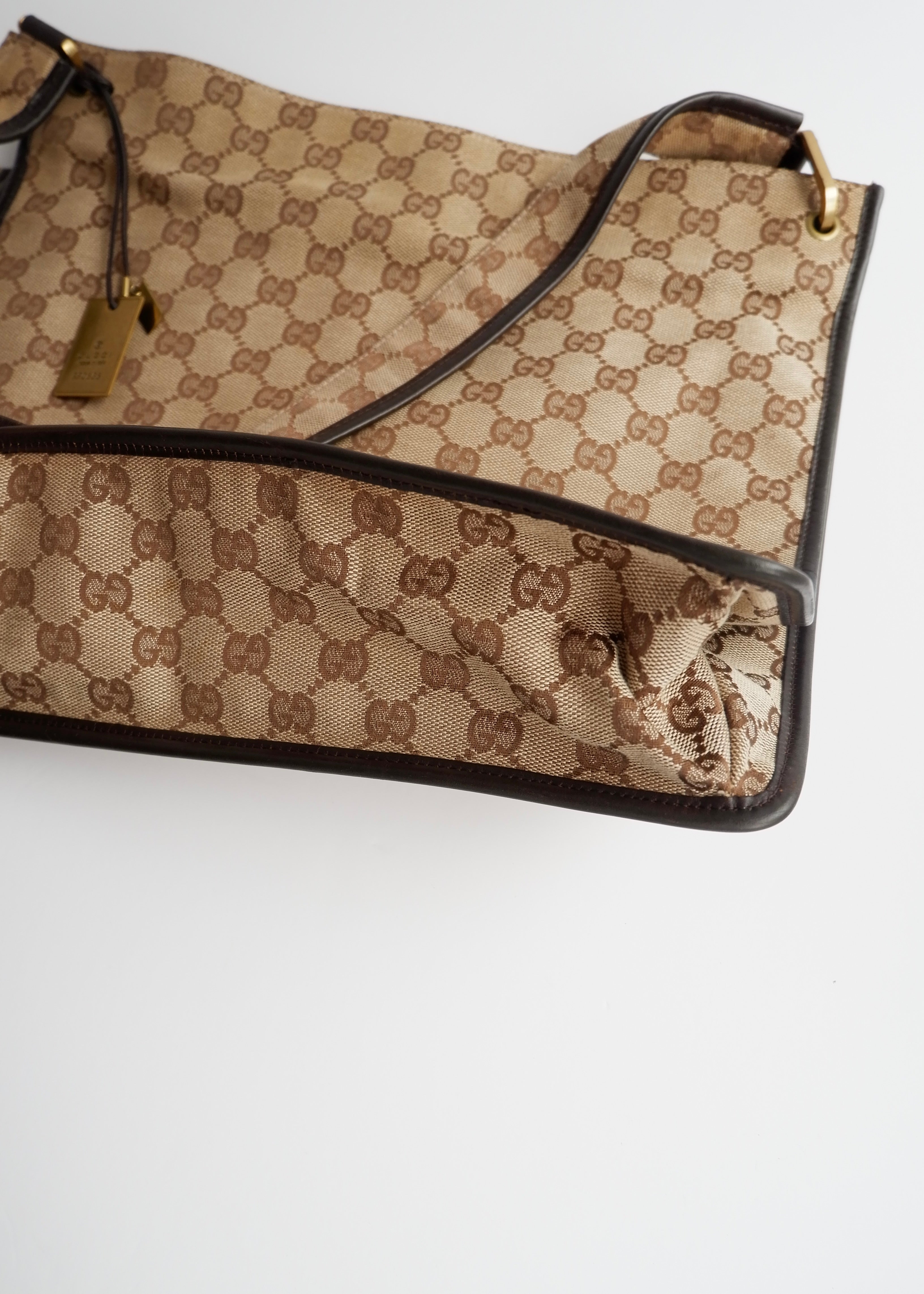 Authentic Preowned Gucci Brown GG Canvas Crossbody Bag