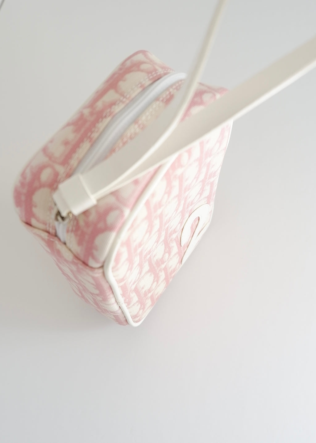 Authentic Preowned Vintage Dior Pink Trotter Wrist Pouch