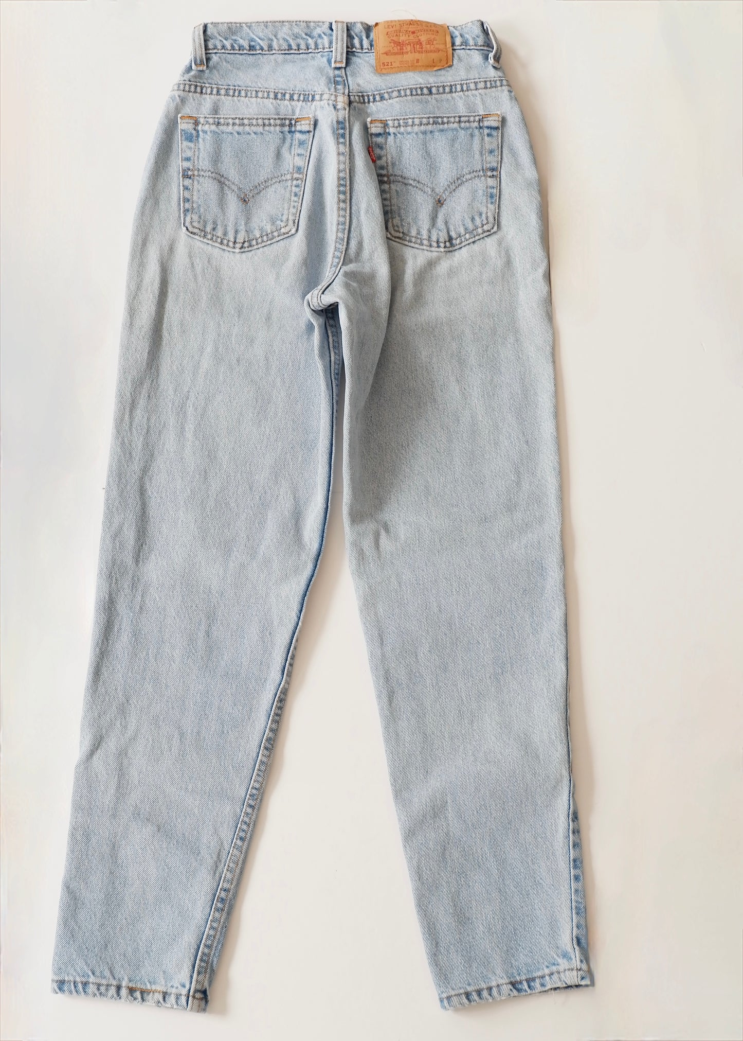 Levis Vintage 521 Light Wash Tapered Fit Jeans - 24
