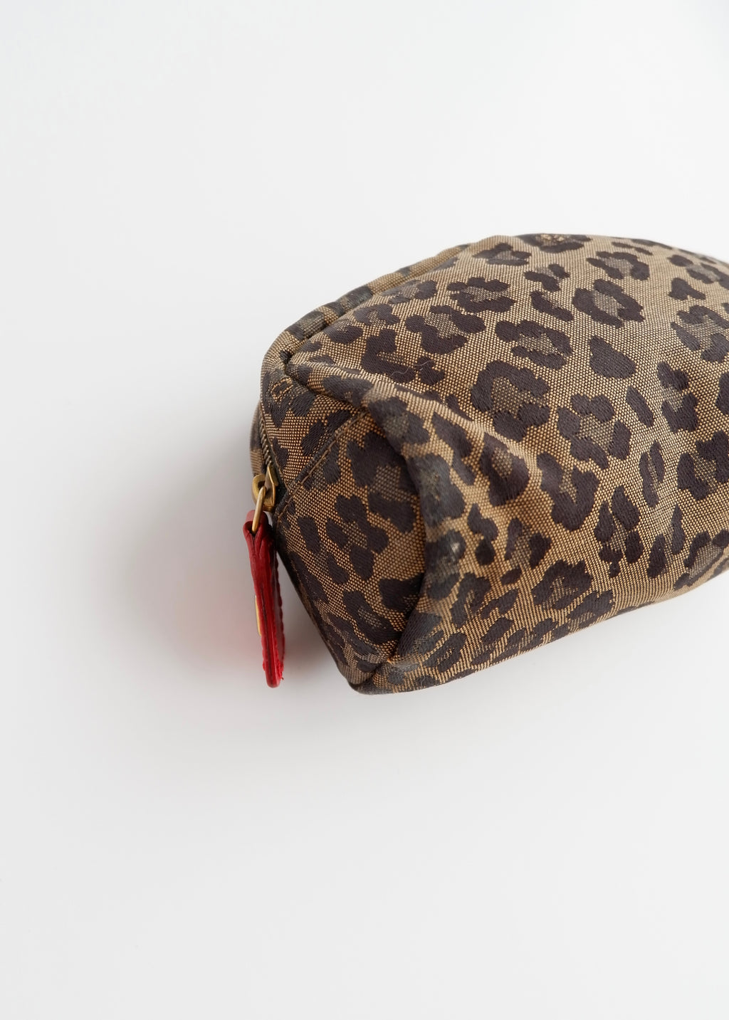 Authentic Preowned Fendi Brown Animal Print Canvas Pouch