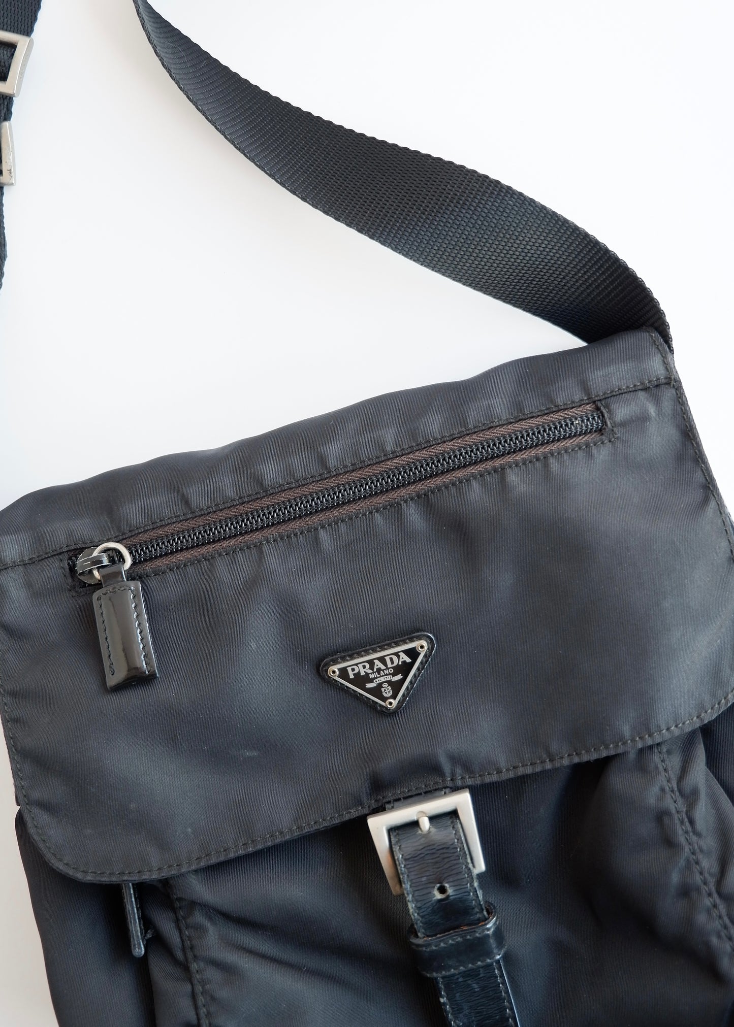 Authentic Preowned Prada Black Nylon Crossbody Bag