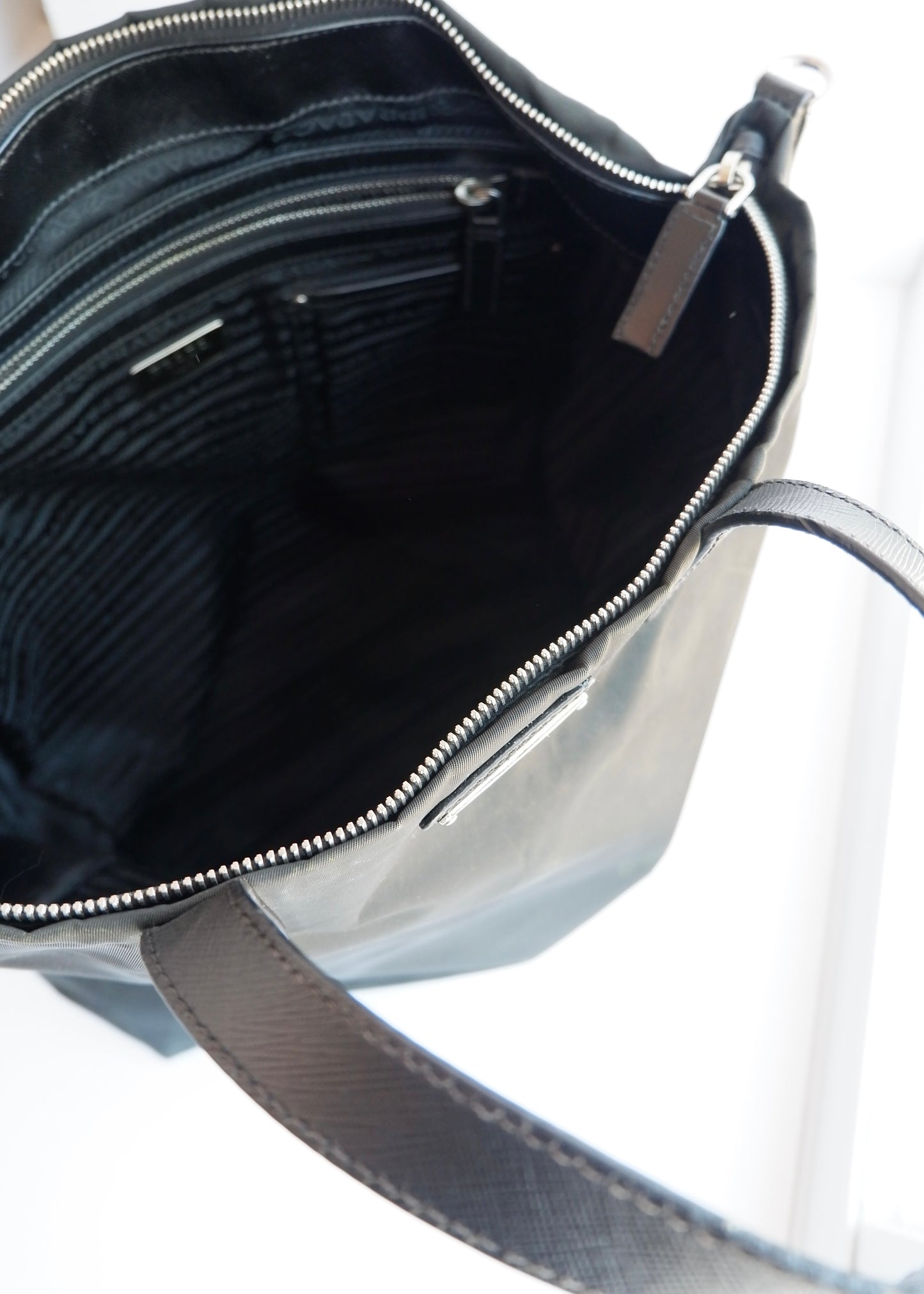 Authentic Preowned Prada Black Nylon Two Way Tote Bag