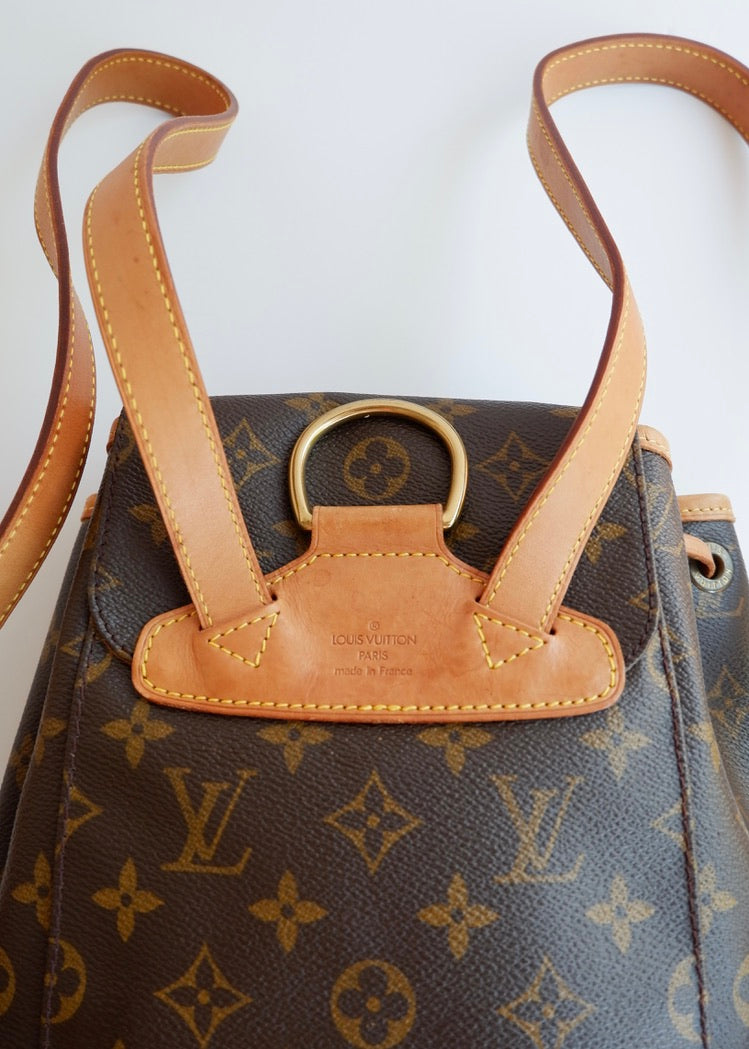 Preowned Vintage Louis Vuitton Monogram Montsouris MM Backpack