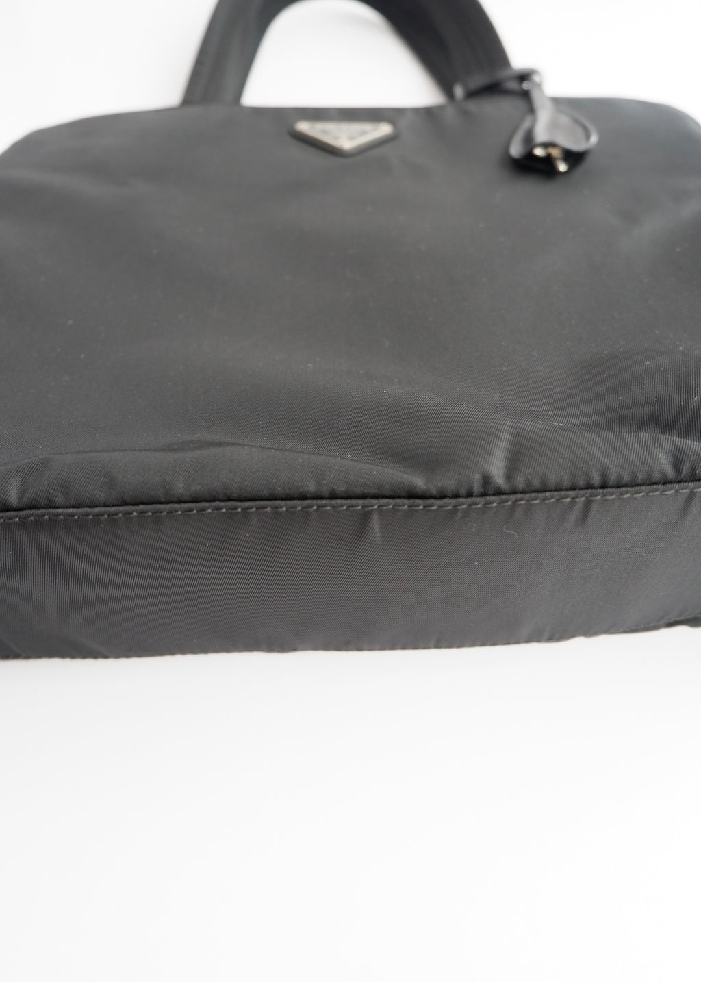 Authentic Preowned Prada Black Nylon Top Handle/ Tote Bag