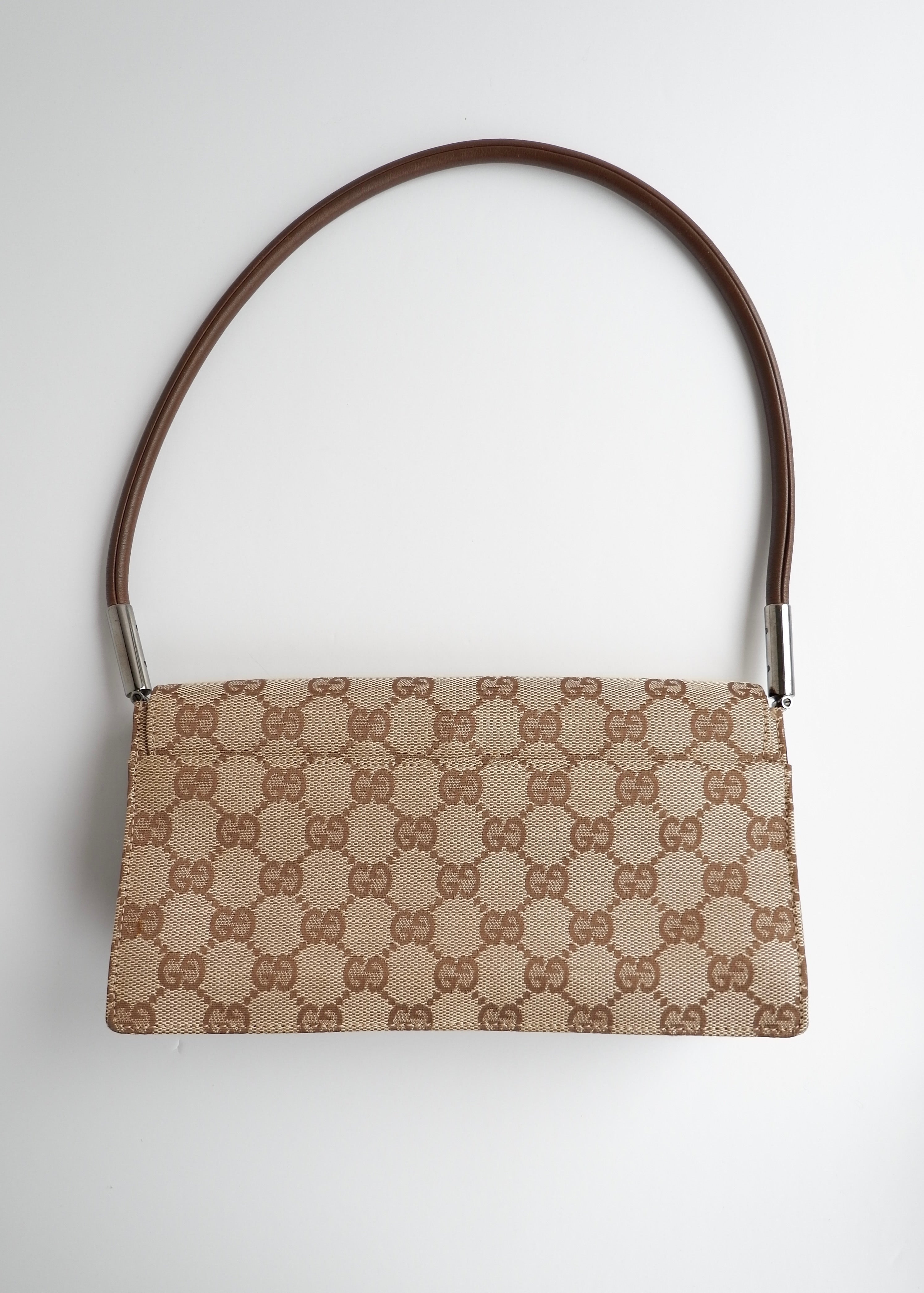 Authentic Preowned Gucci Brown GG Canvas Shoulder Bag