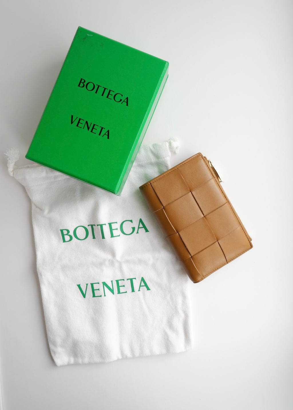 Authentic Preowned Bottega Veneta Brown Leather Bi-Fold Wallet