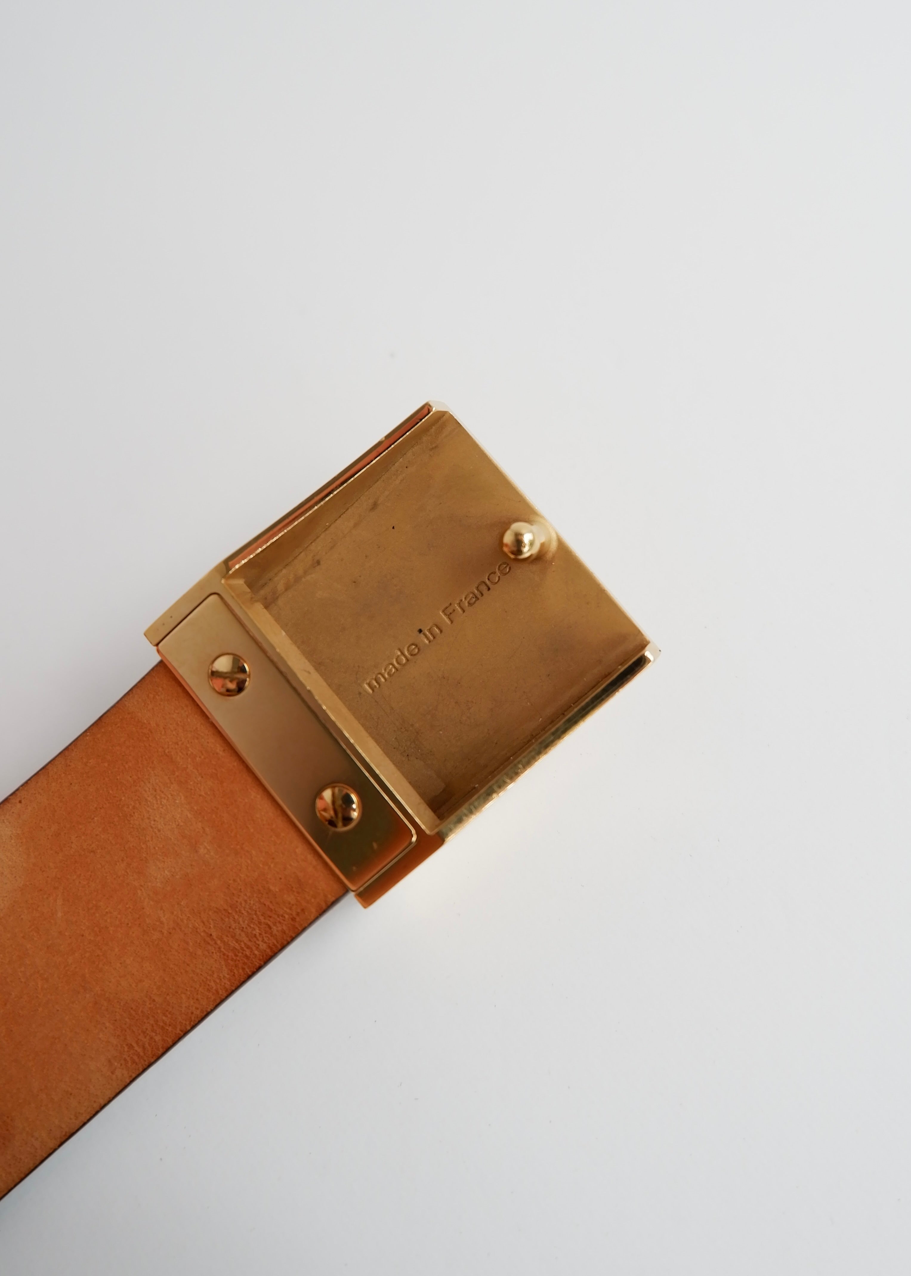 Authentique Ceinture Louis Vuitton Monogram Ceinture Carre d'occasion - 85