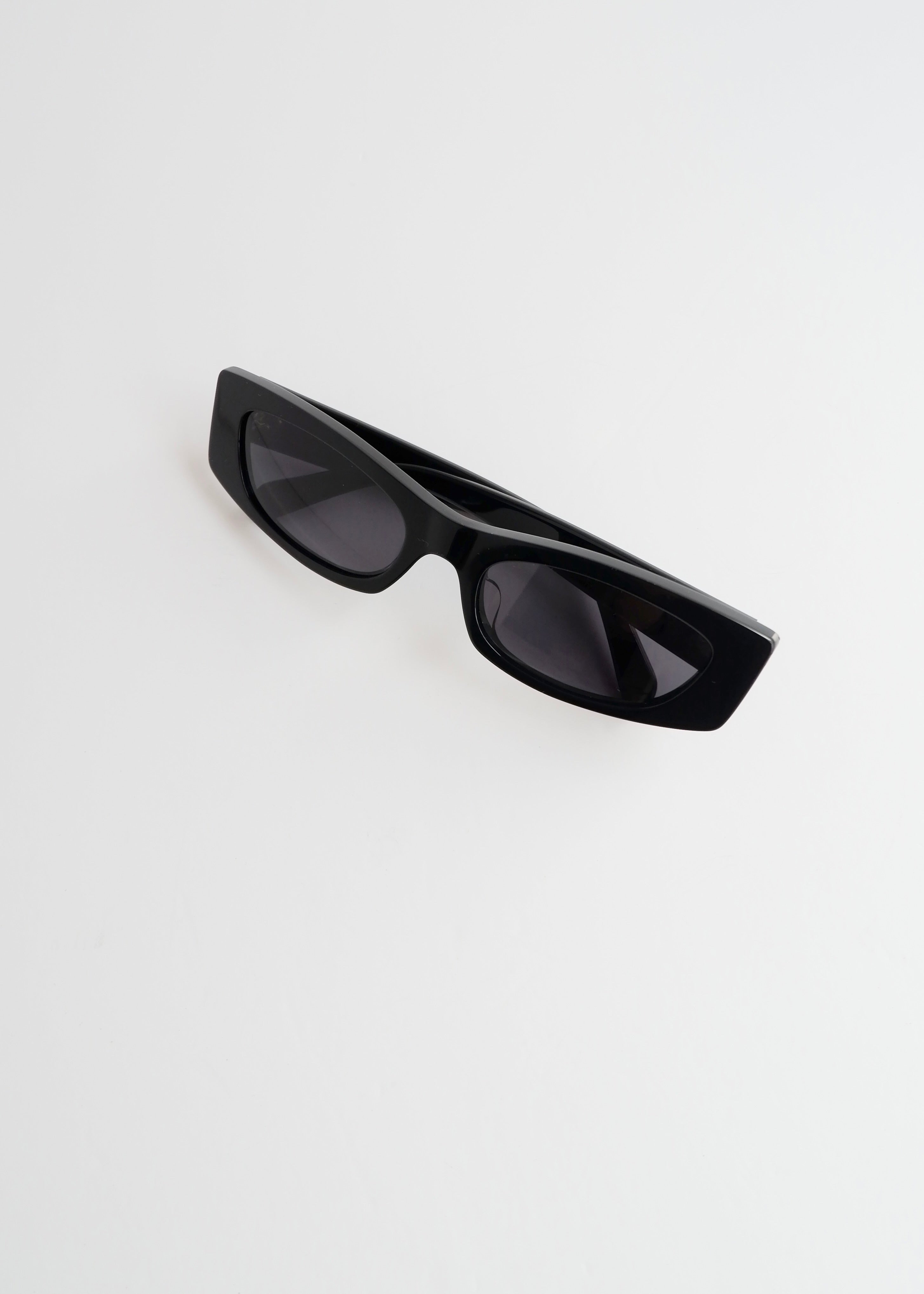 Authentiques lunettes de soleil Céline noires à monture carrée, d'occasion