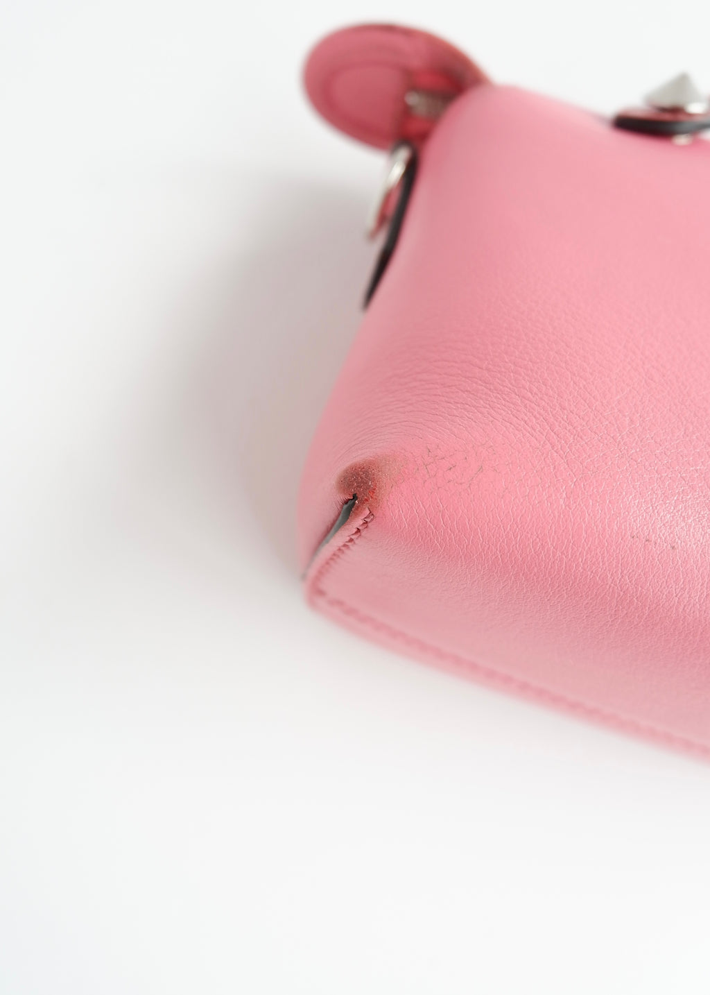 Authentique sac Fendi Mini By The Way en cuir rose d'occasion