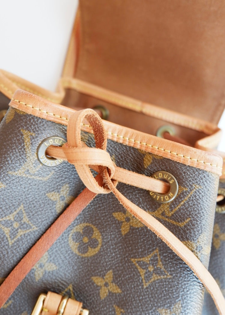 Preowned Vintage Louis Vuitton Monogram Montsouris MM Backpack