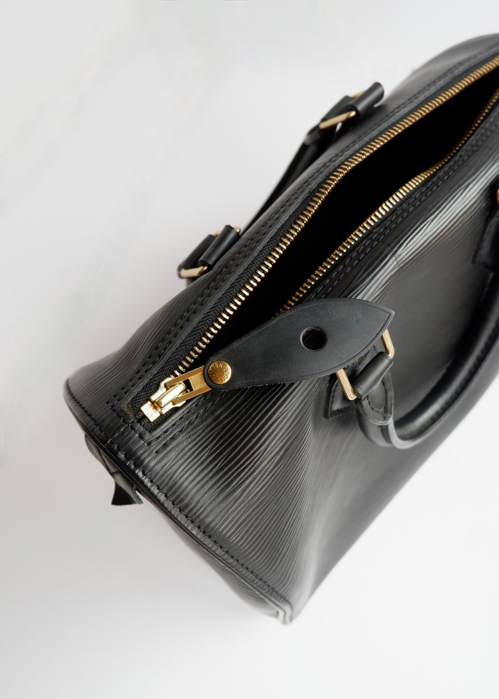 Authentic Preowned Louis Vuitton Black Epi Speedy 25