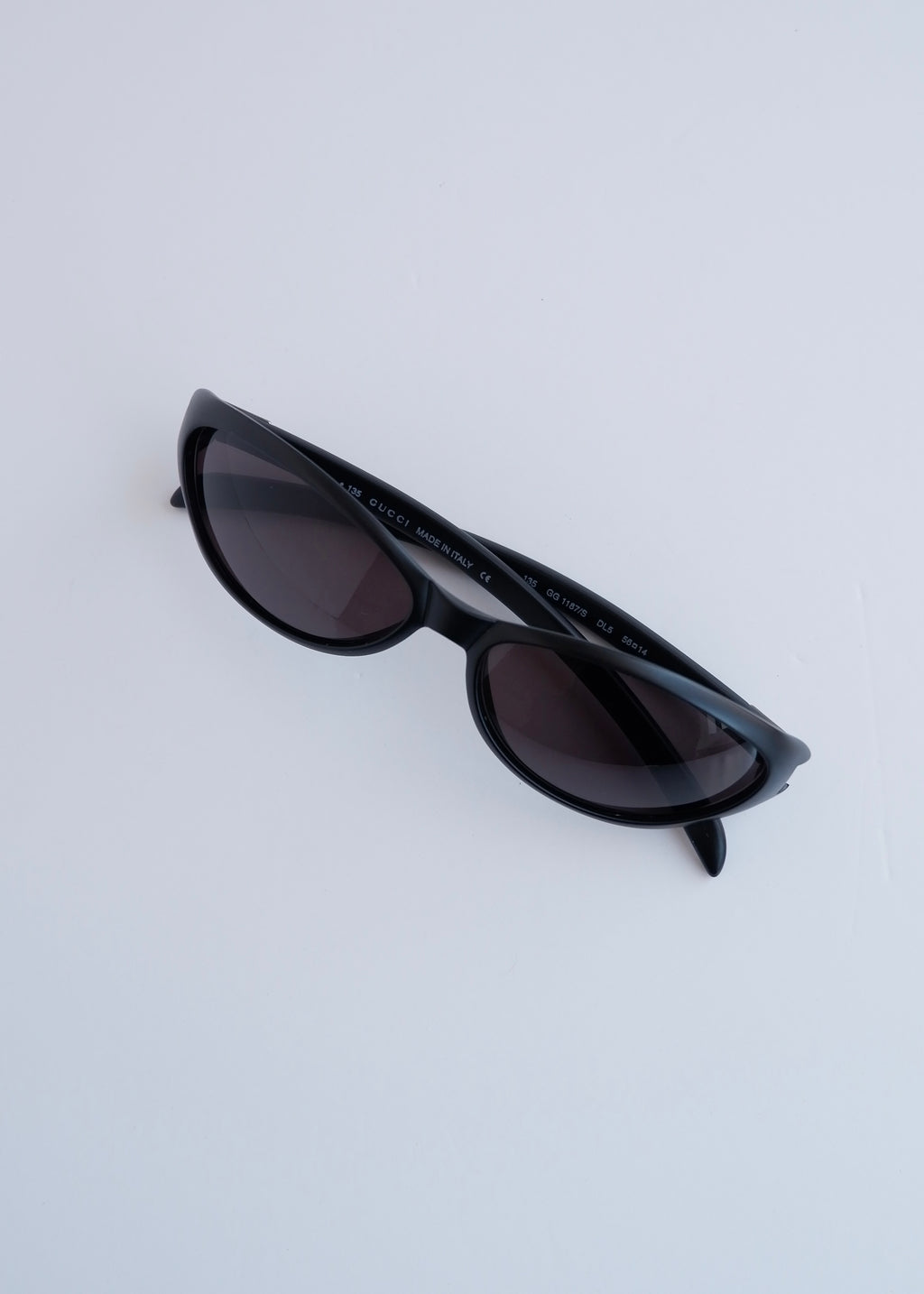 Authentic Preowned Gucci Black Round Frame Sport Sunglasses