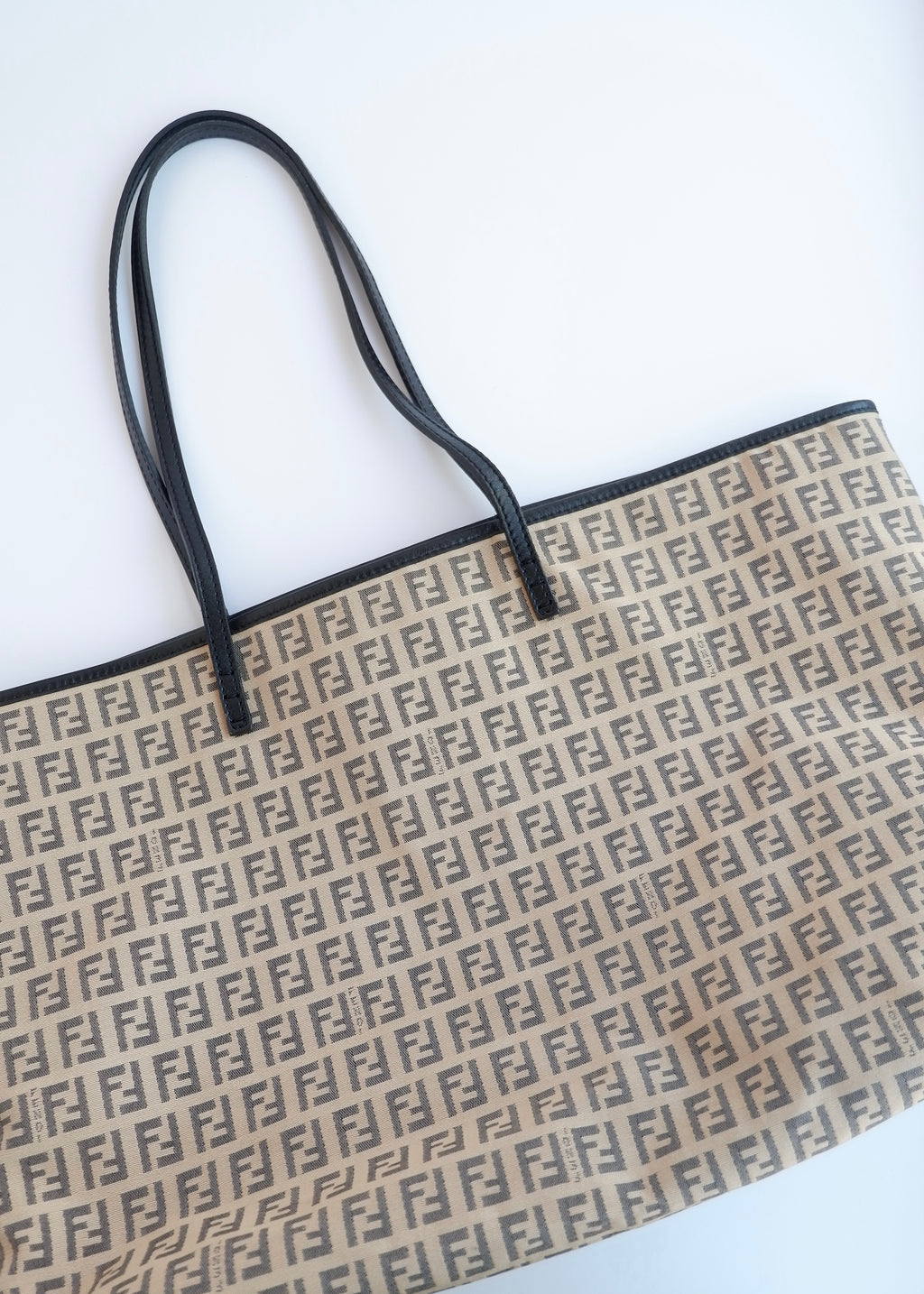 Authentic Preowned Fendi Black Zucchino Tote Bag