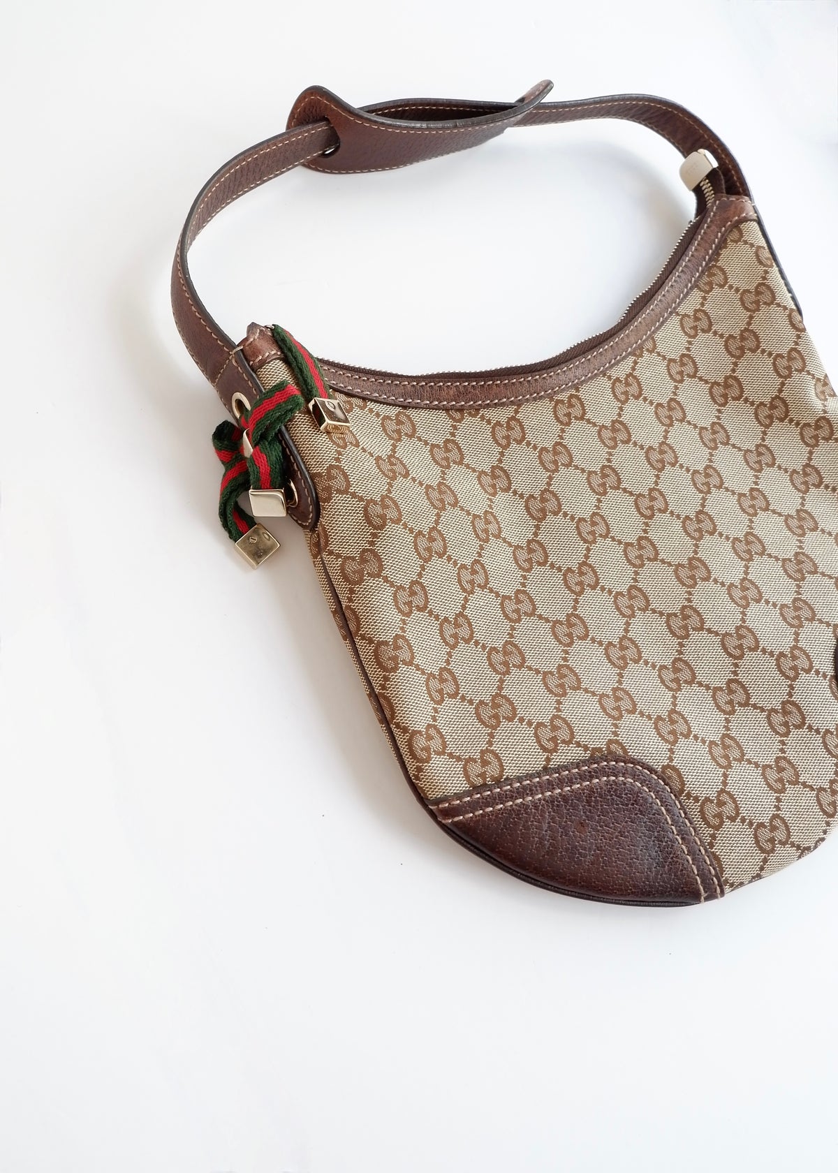 Preowned Gucci Brown GG Canvas Princy Shoulder Bag