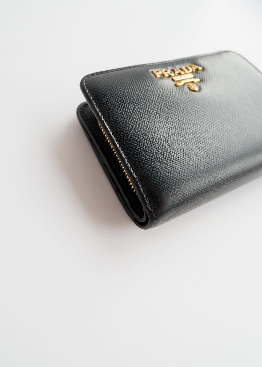 Authentic Preowned Prada Black Saffiano Leather Bi-Fold Wallet
