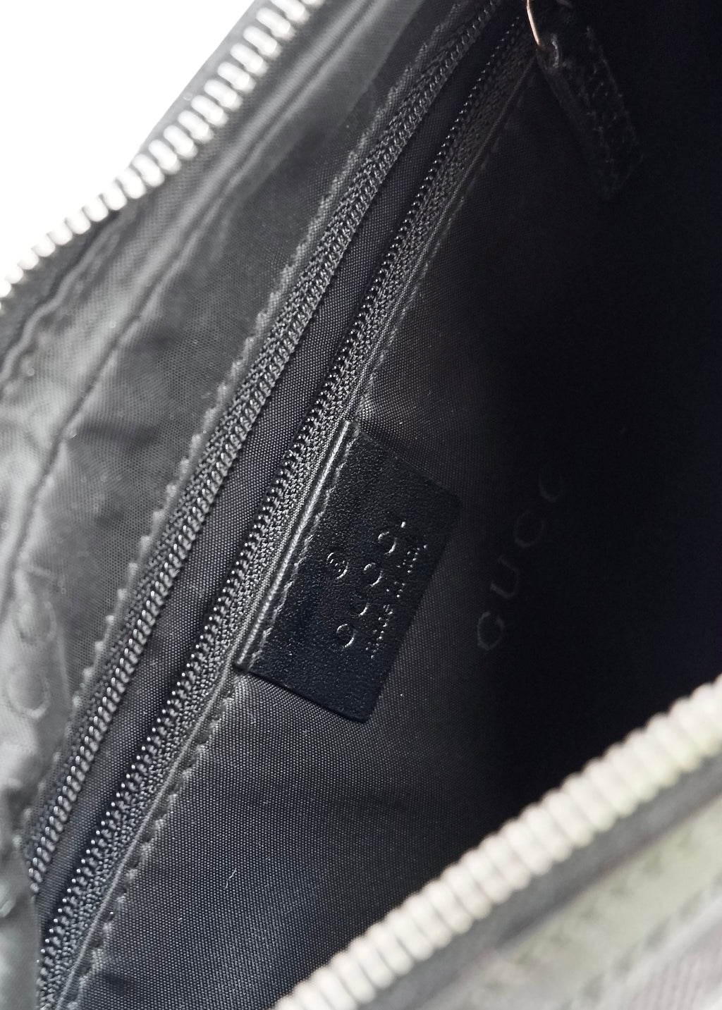 Authentic Preowned Gucci Black GG Canvas Shoulder Bag