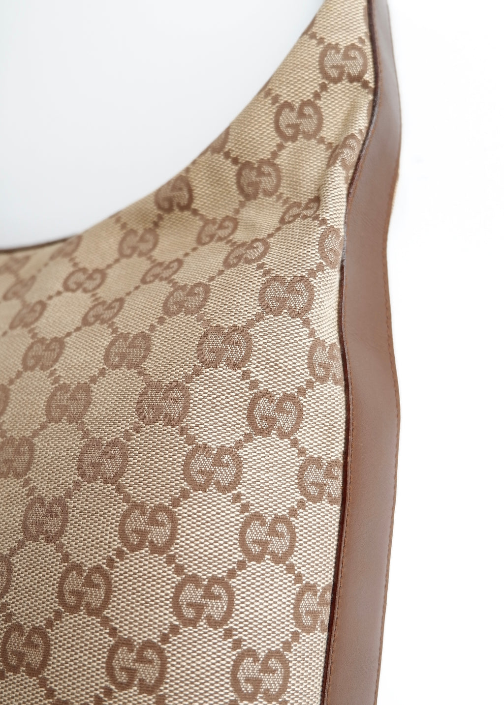 Preowned Gucci Brown GG Canvas Shoulder Bag