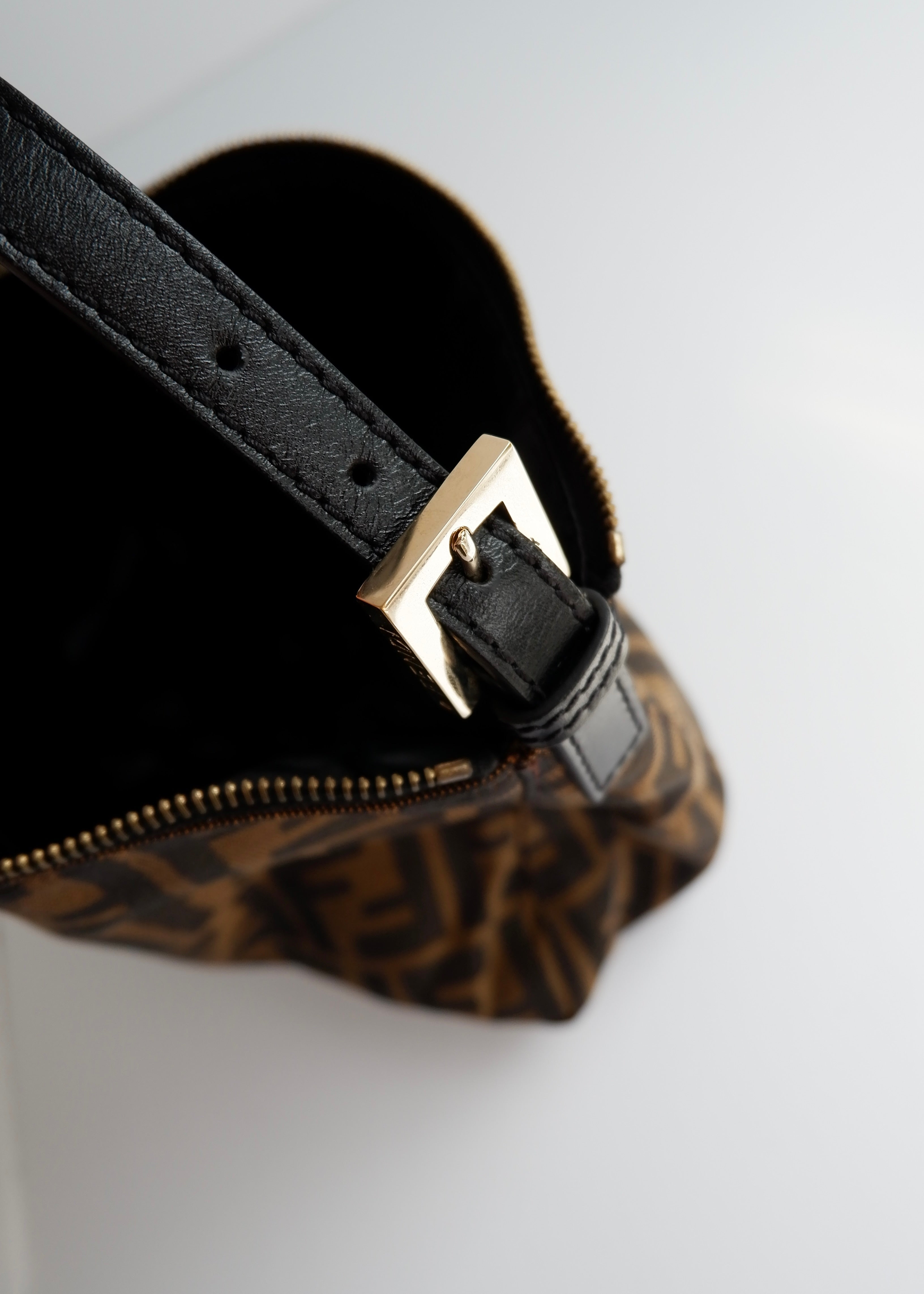 Preowned Fendi Zucca Print Micro Handbag