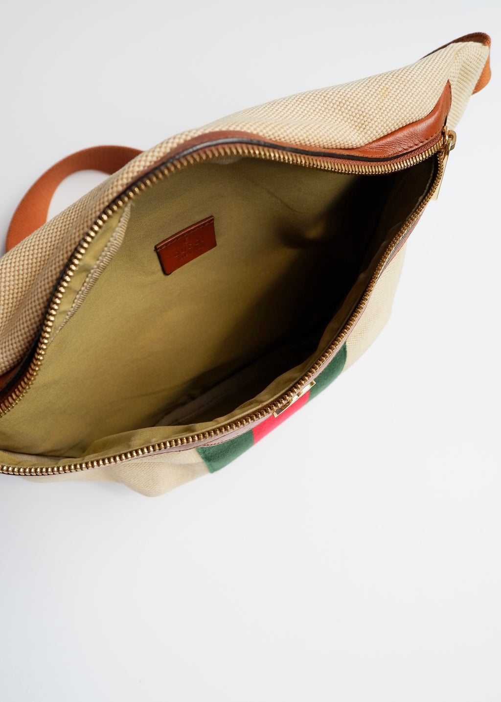 Authentique Sac Banane Gucci Beige Sherry Line d'Occasion