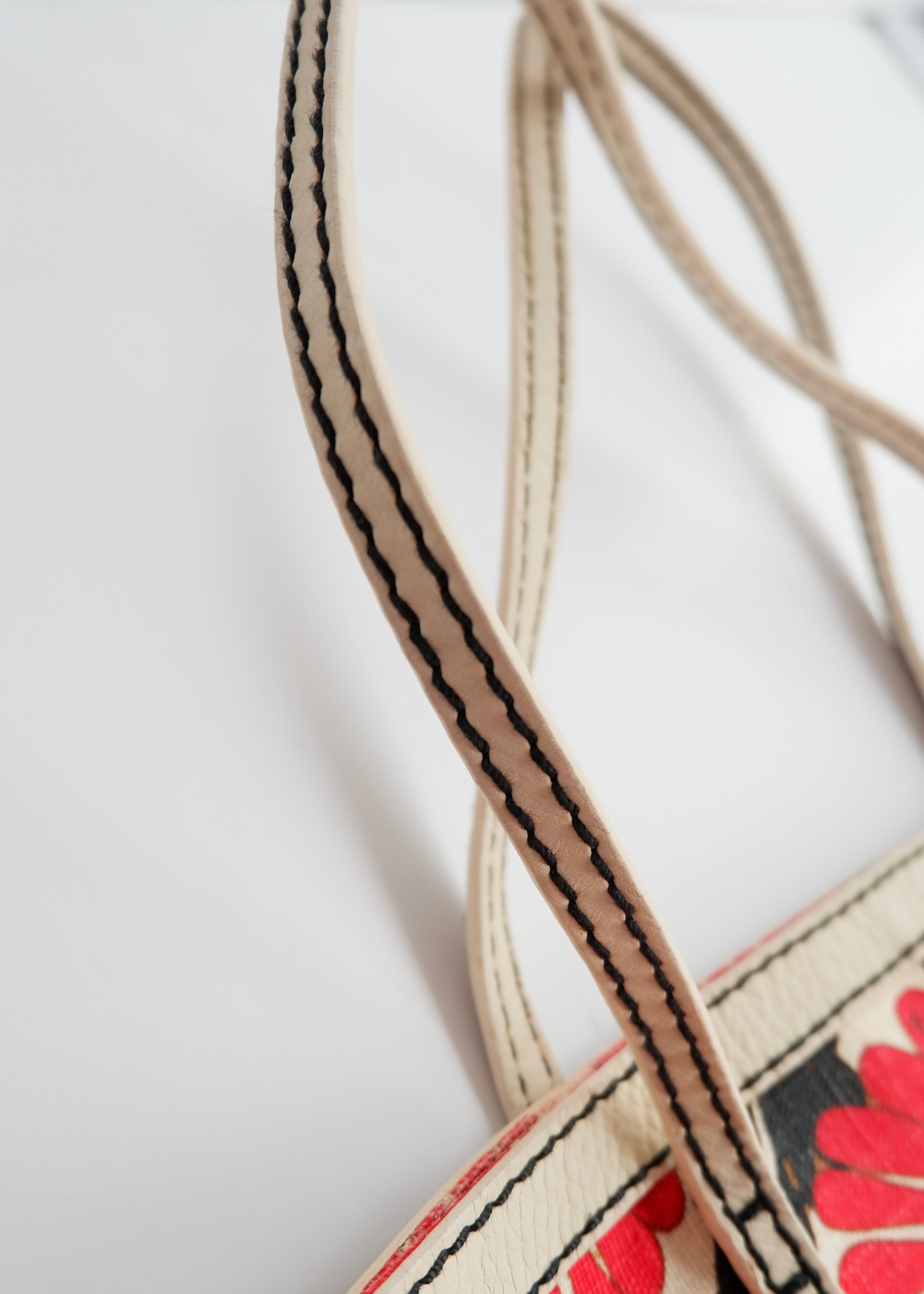 Authentic Preowned Fendi Red Floral Tote Bag