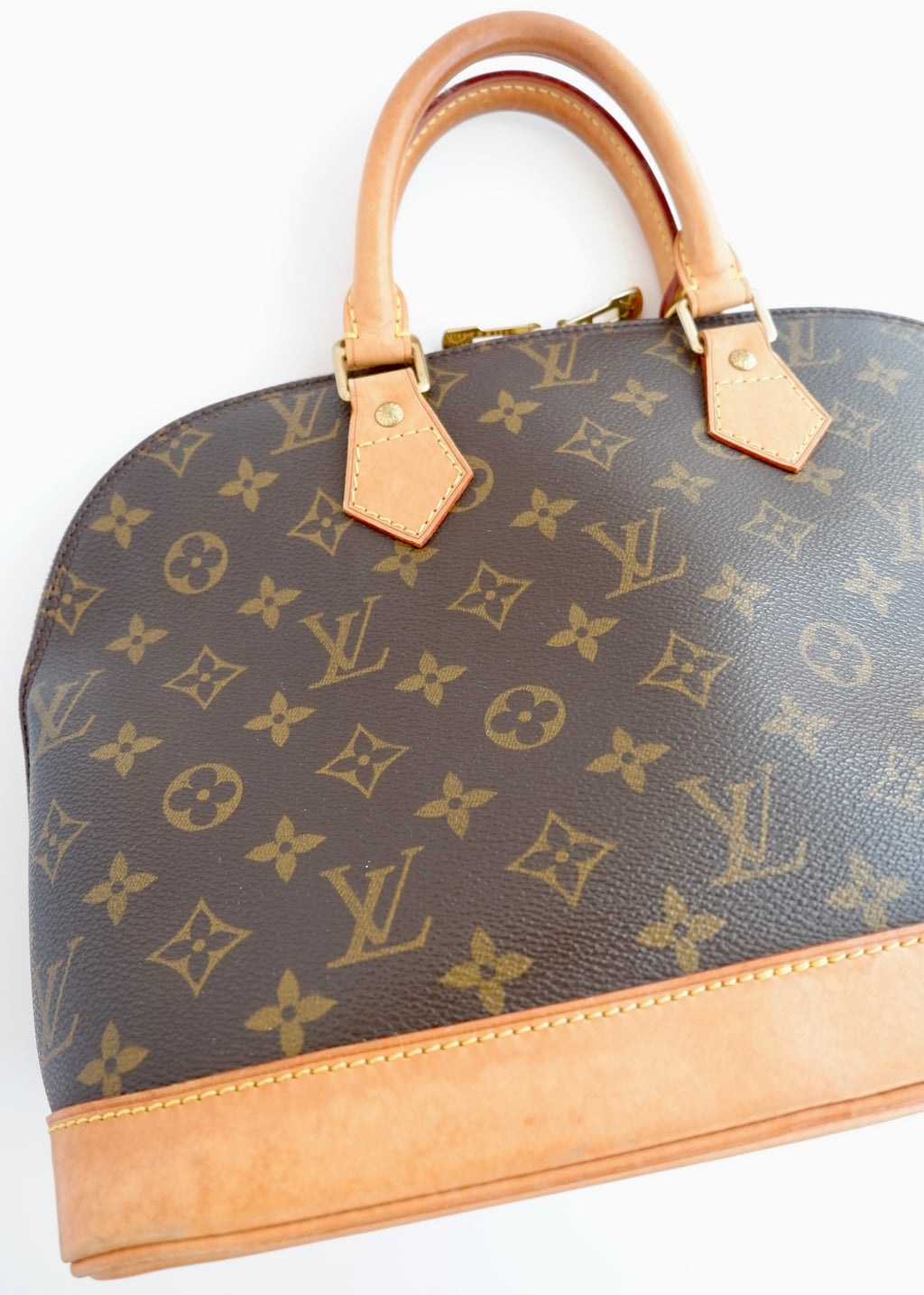 Sac à main Louis Vuitton Alma Monogram d'occasion authentique