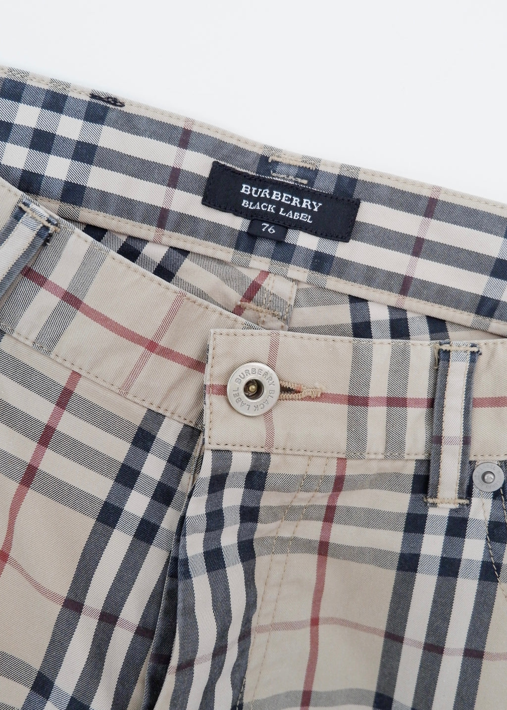 Authentic Preowned Burberry Beige Check Pants - 76 (s)
