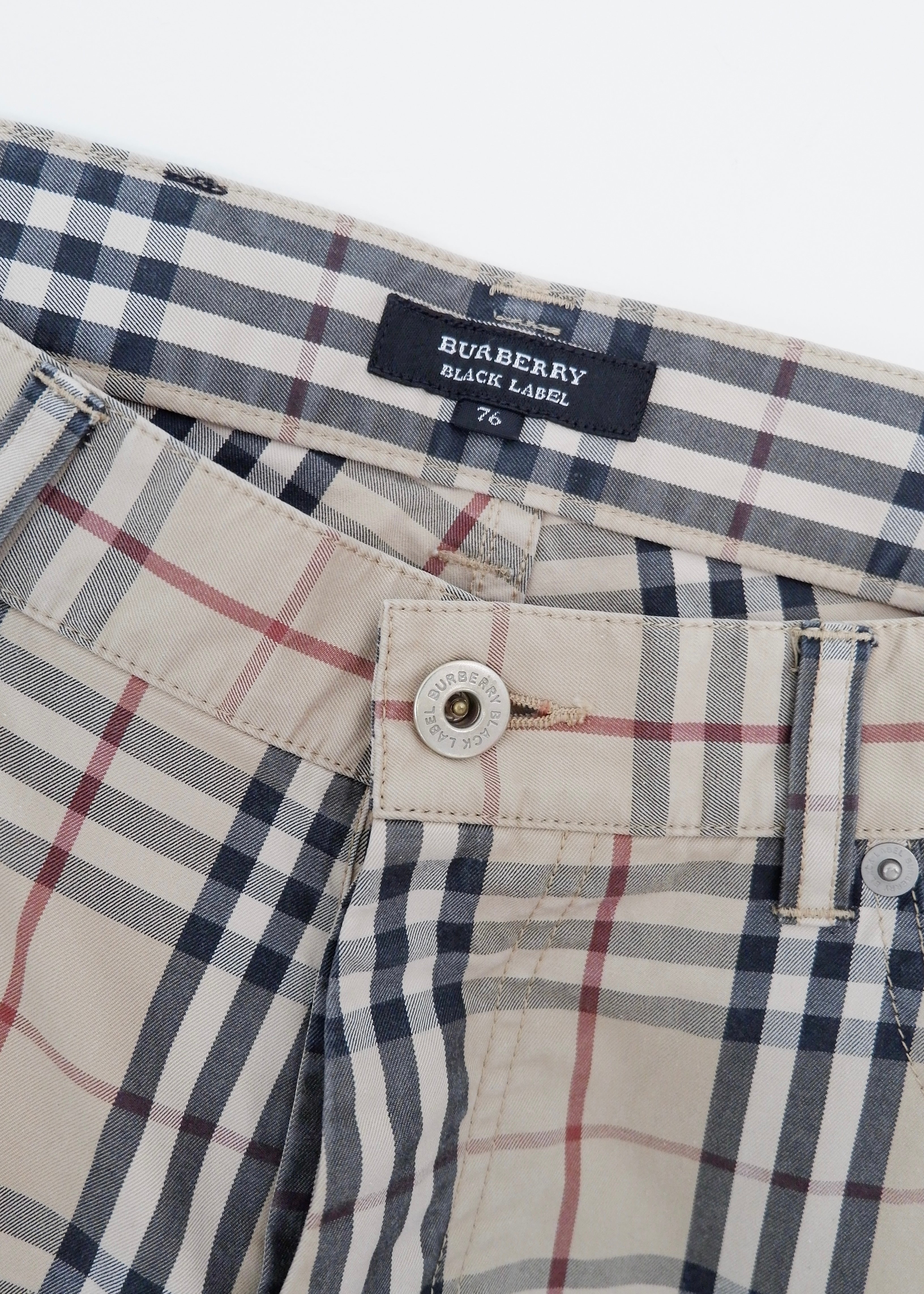 Authentic Preowned Burberry Beige Check Pants - 76 (s)