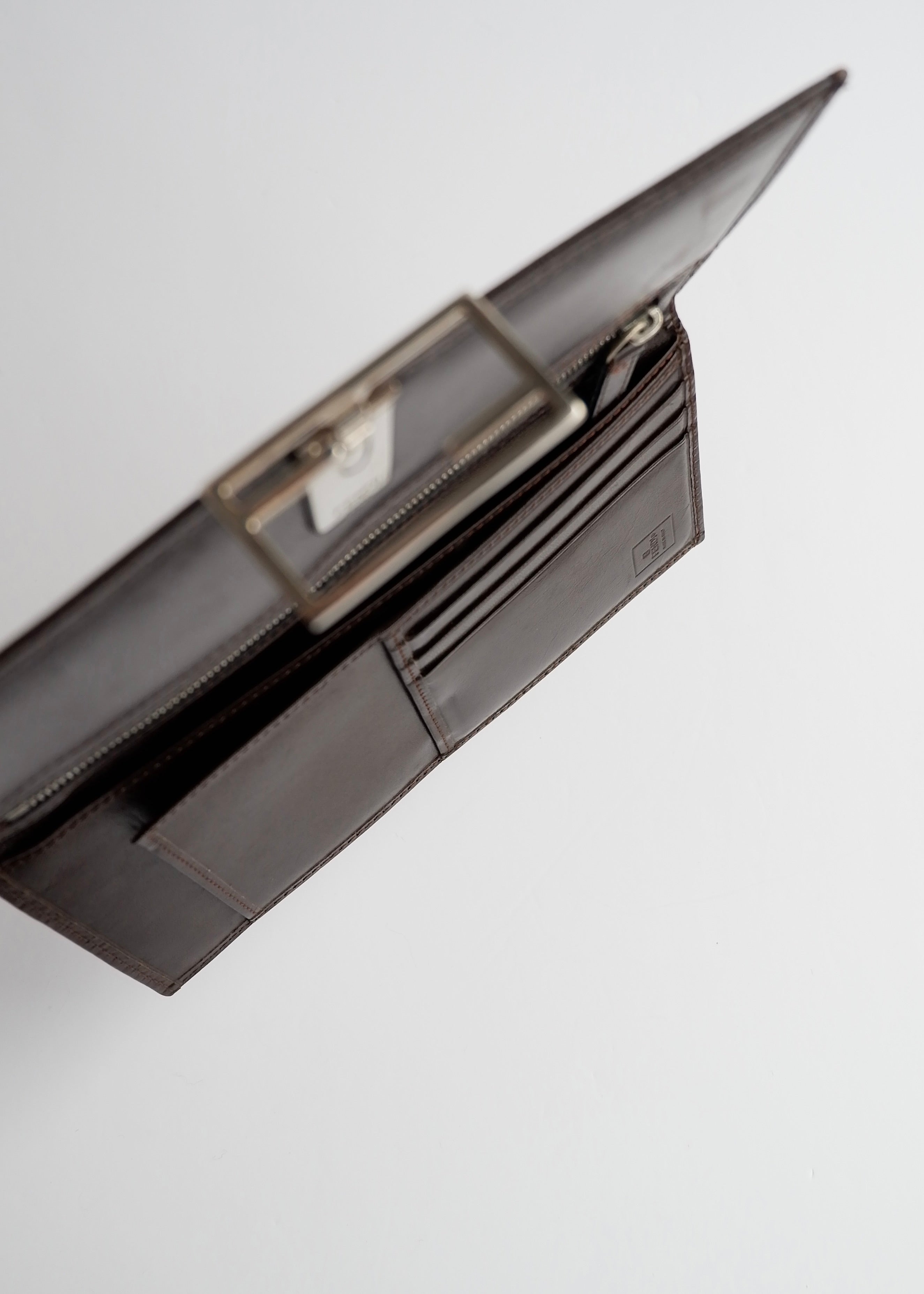 Authentic Preowned Vintage Fendi Zucca Long Wallet