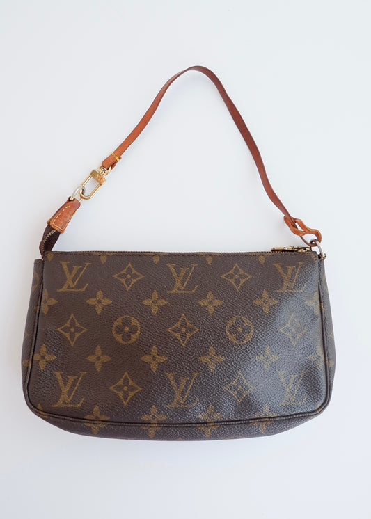 Authentic Preowned Louis Vuitton Monogram Pochette Accessories (with crossbody strap)