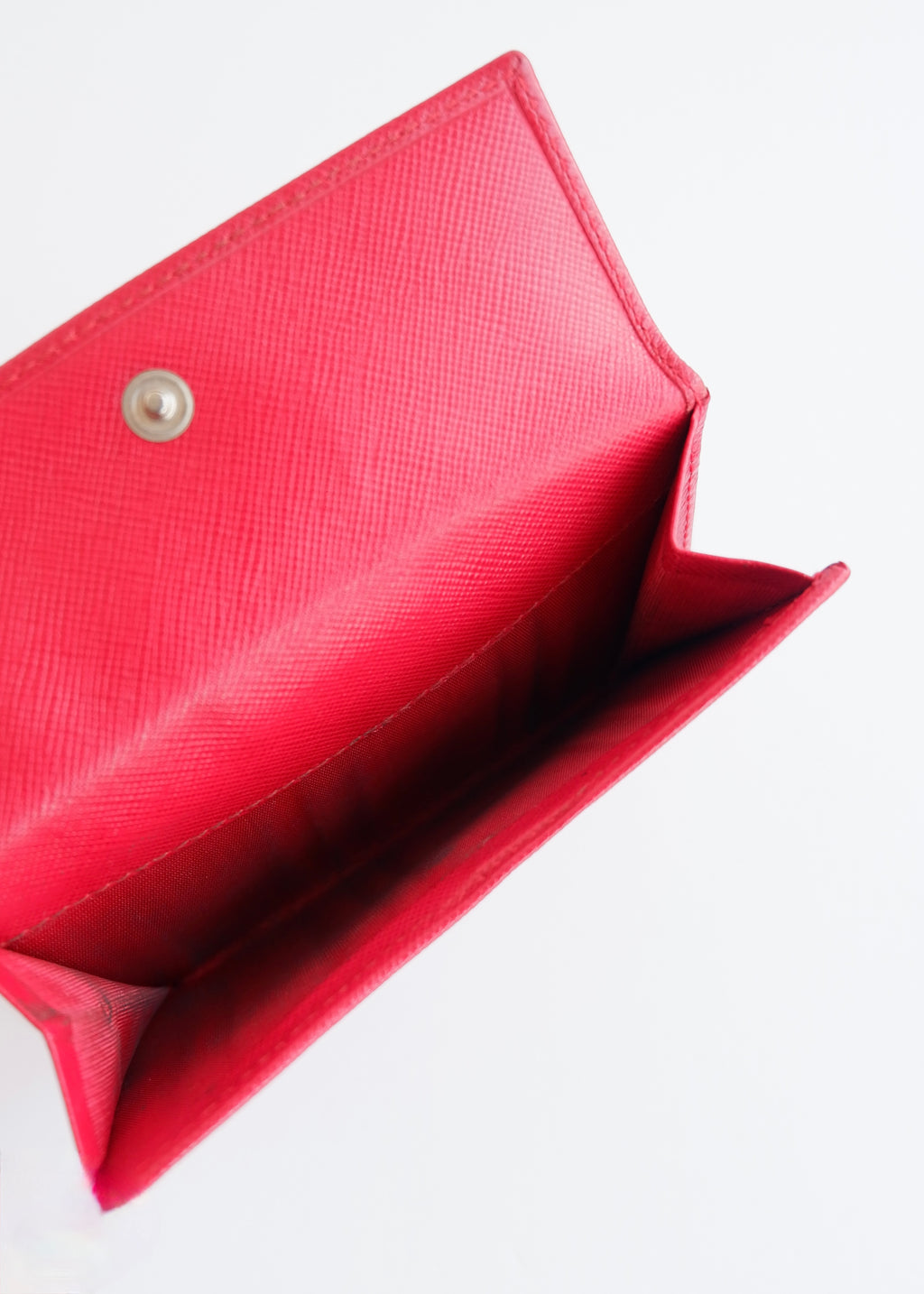 Authentic Preowned Prada Red Saffiano Leather Bi Fold Wallet