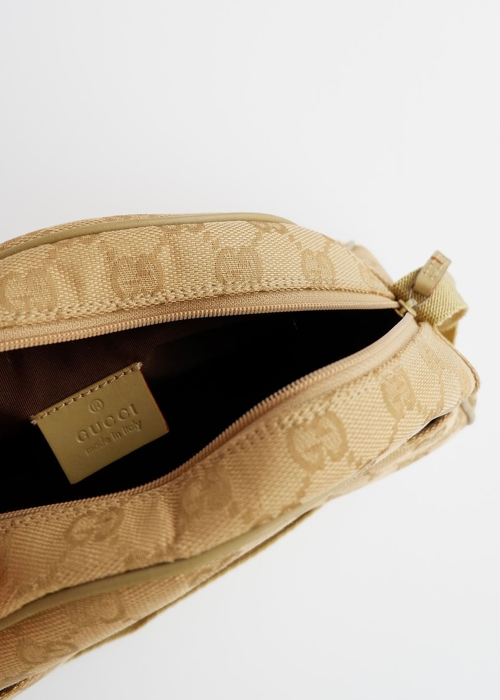 Authentic Preowned Gucci Green GG Canvas Half Moon Shoulder Bag