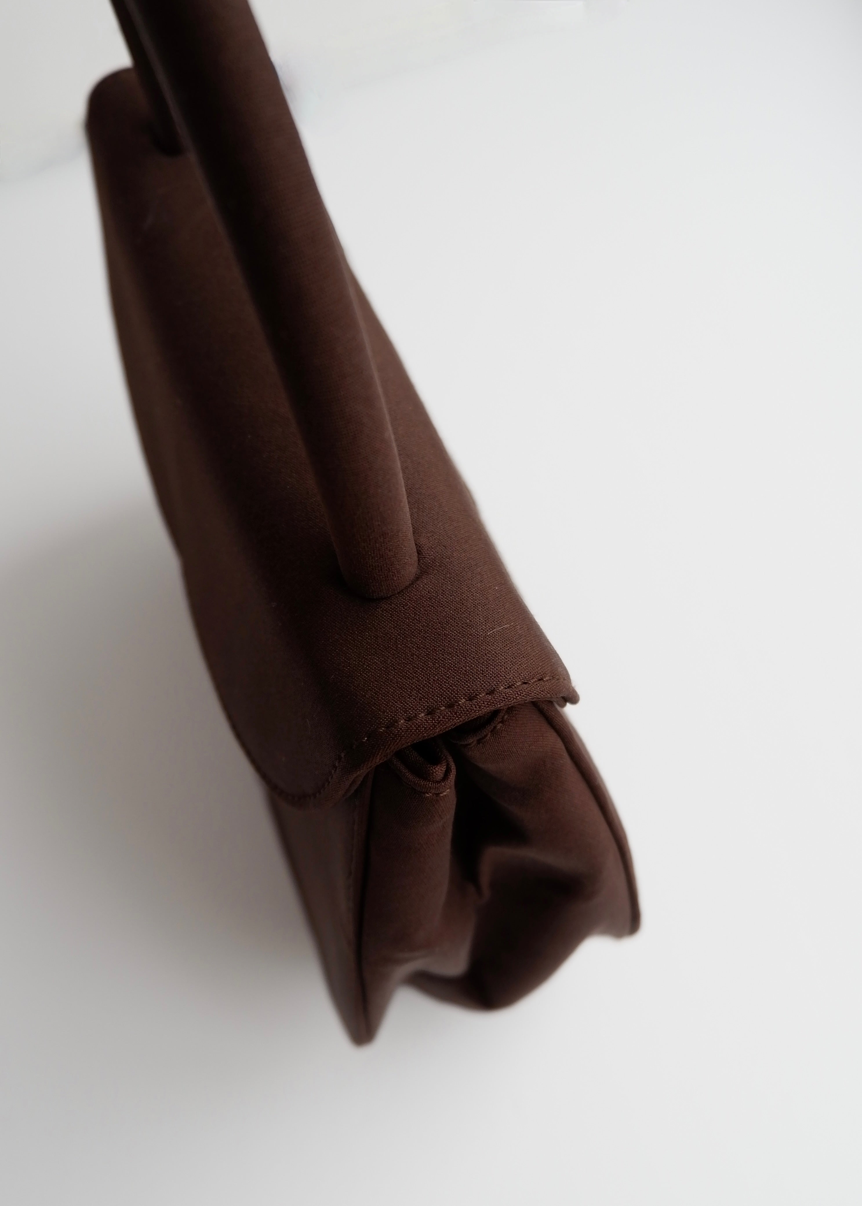 Authentic Preowned Prada Nylon Brown Nylon Top Handle Bag