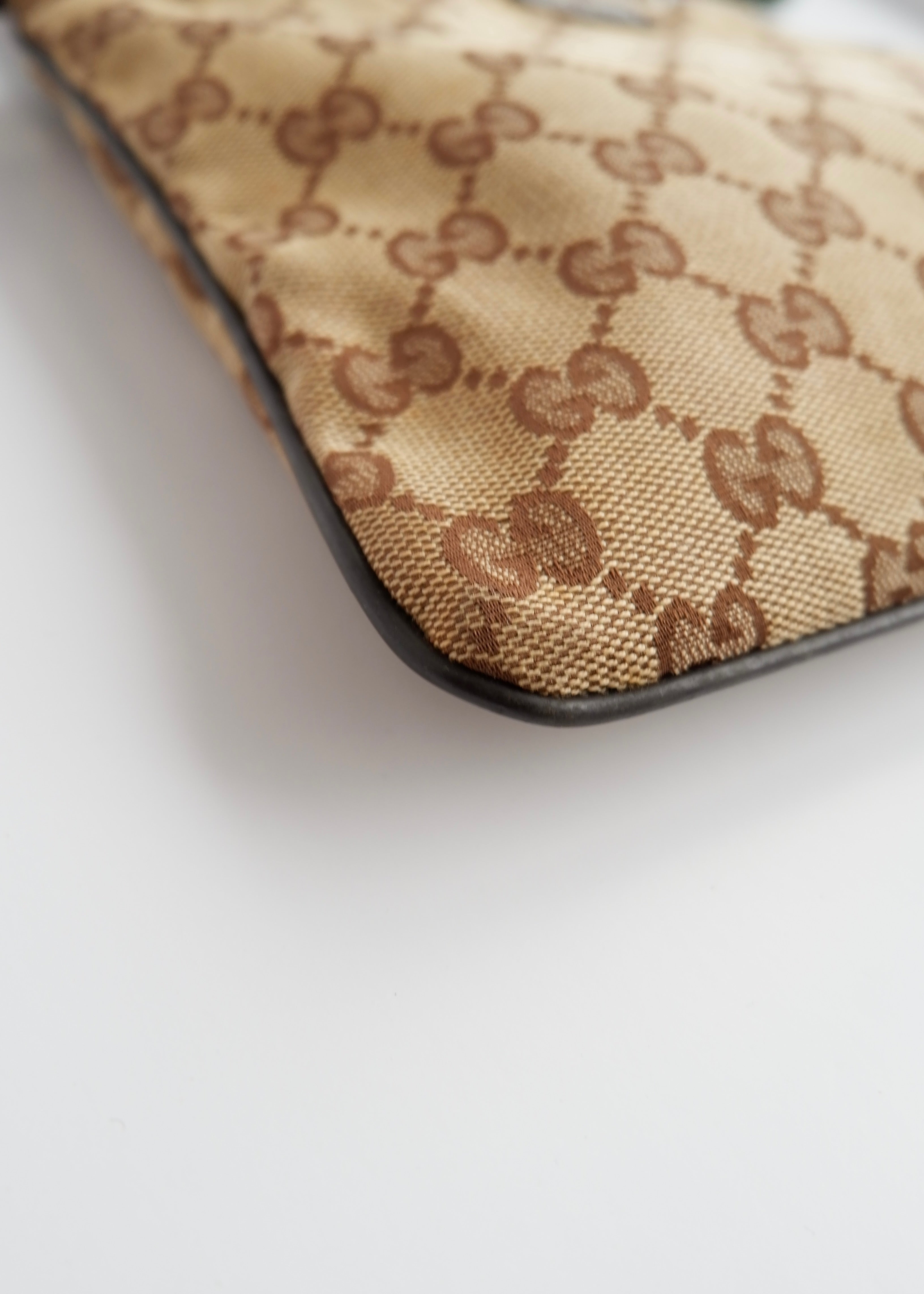 Authentic Preowned Gucci GG Canvas Sherry Line Crossbody Bag