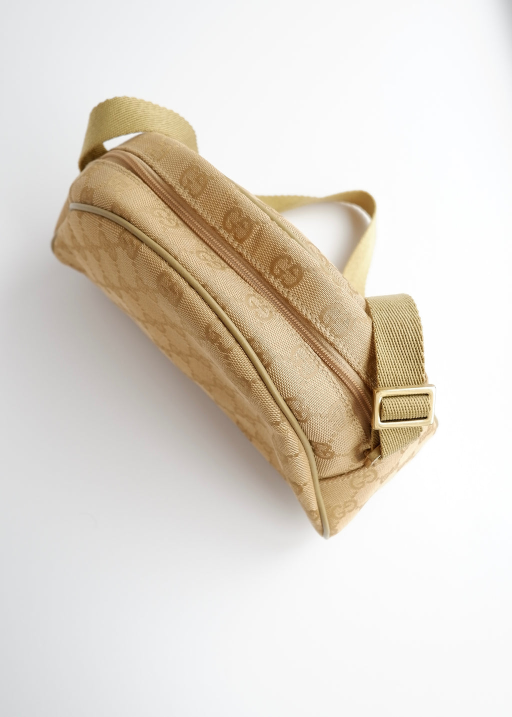Authentic Preowned Gucci Green GG Canvas Half Moon Shoulder Bag