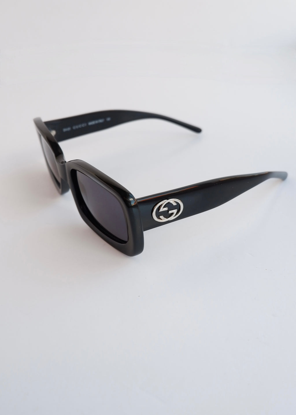 Authentic Preowned Gucci Black GG Logo Square Frame Sunglasses