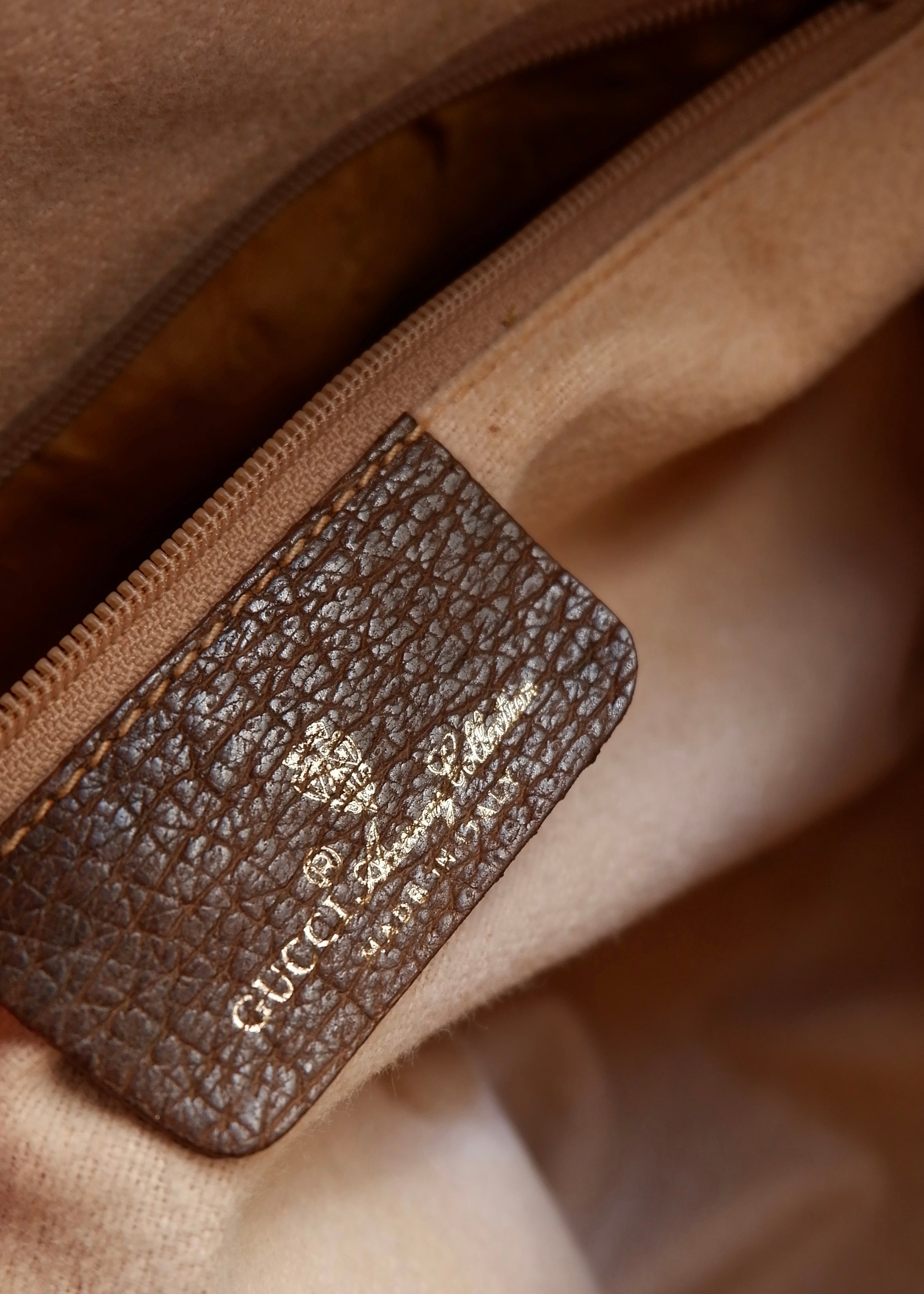 Authentic Preowned Vintage Gucci Brown GG Coated Canvas Crossbody Bag
