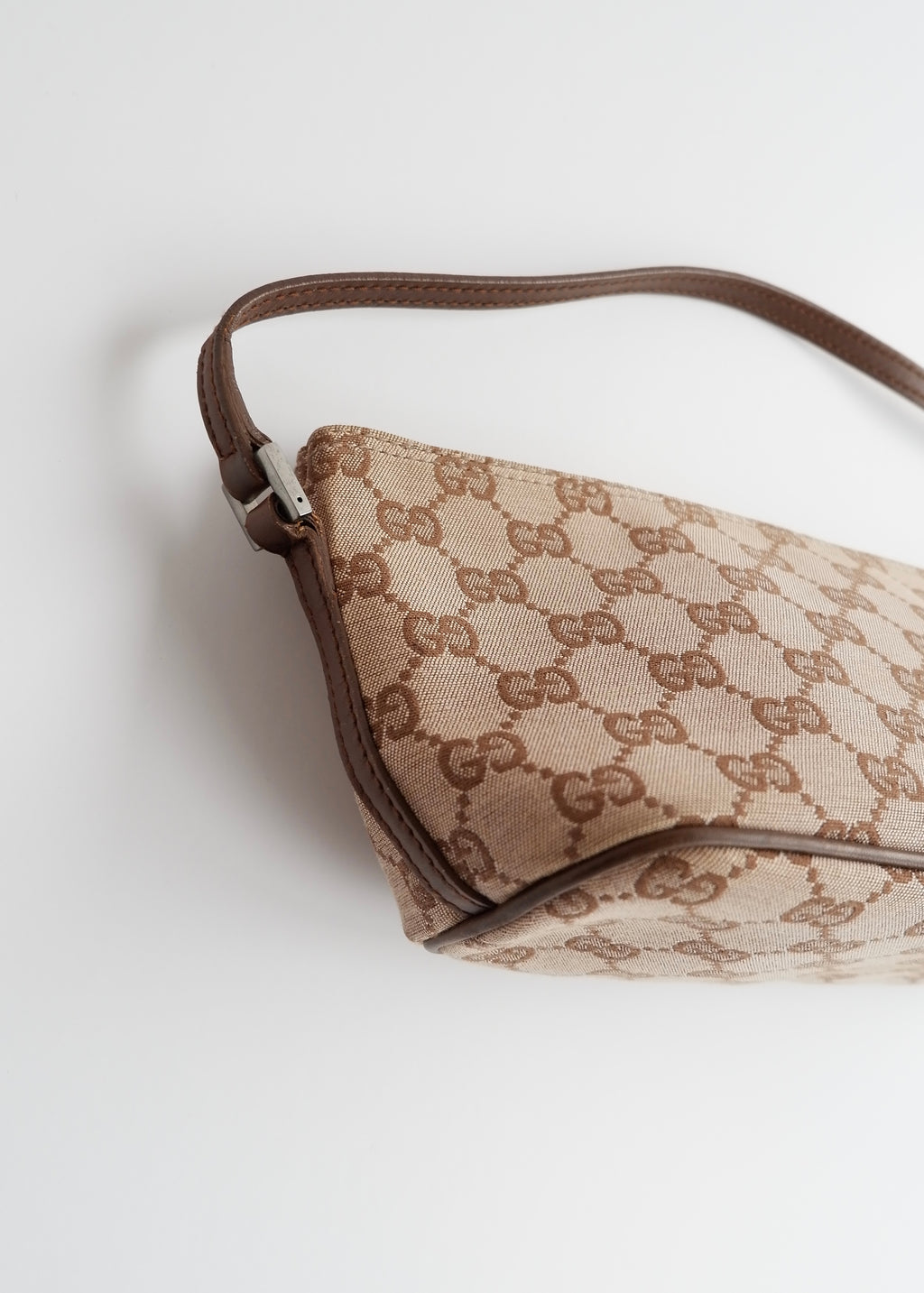 Authentic Preowned Gucci Brown GG Canvas Boat Pochette