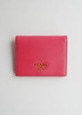 Authentic Preowned Prada Bright Pink Saffiano Leather Bi Fold Wallet