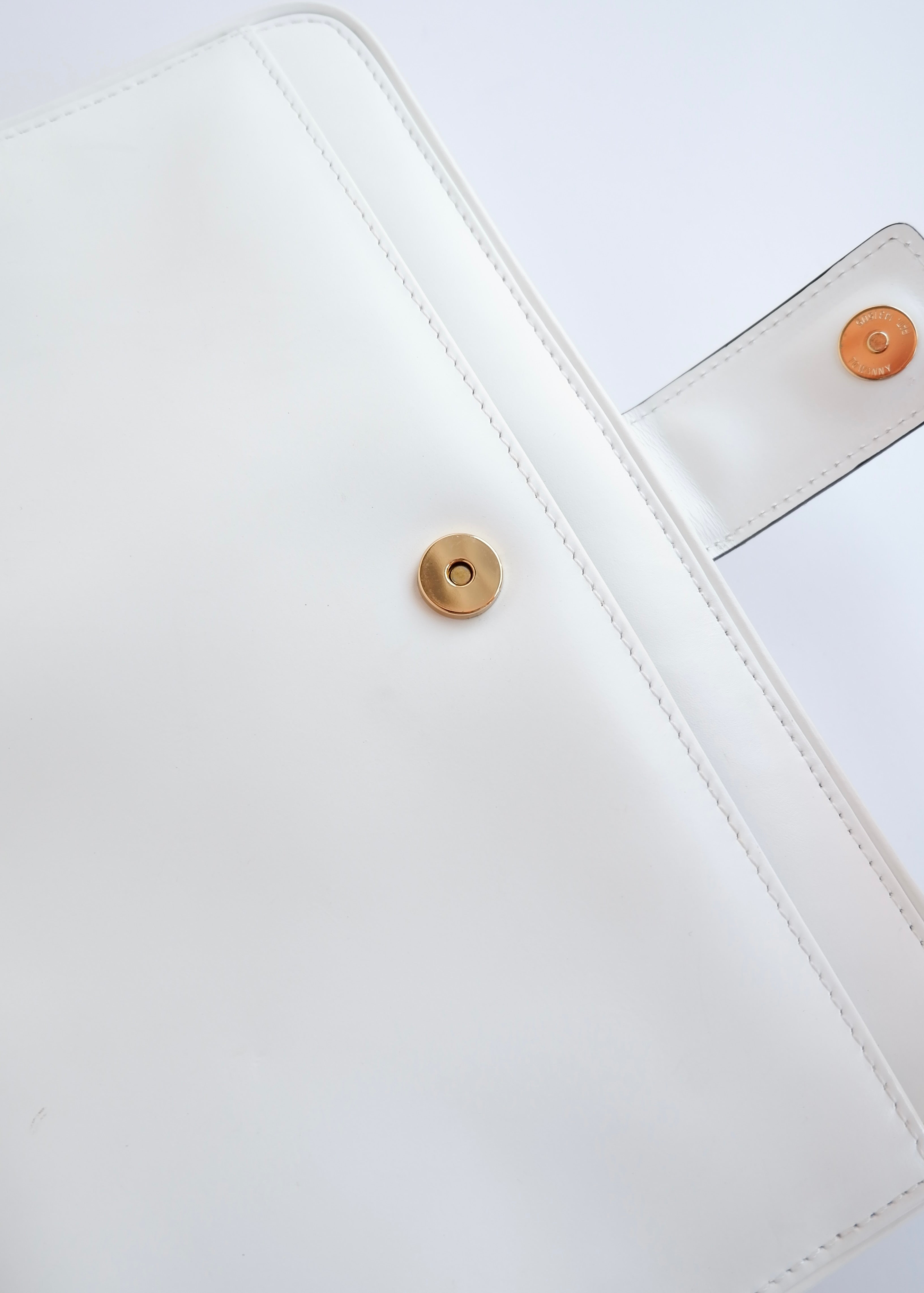 Authentic Preowned Vintage Givenchy White Leather Clutch
