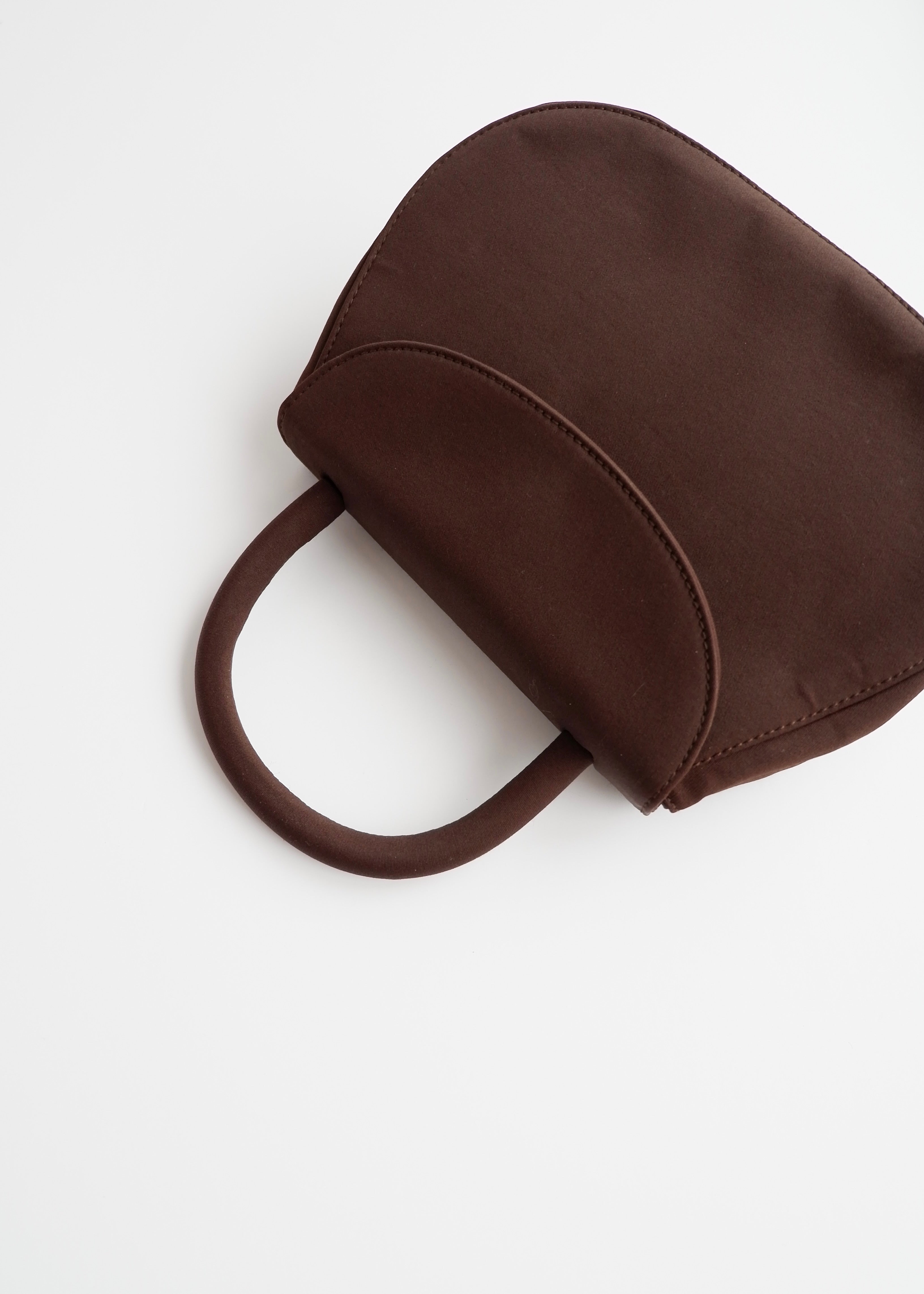 Authentic Preowned Prada Nylon Brown Nylon Top Handle Bag