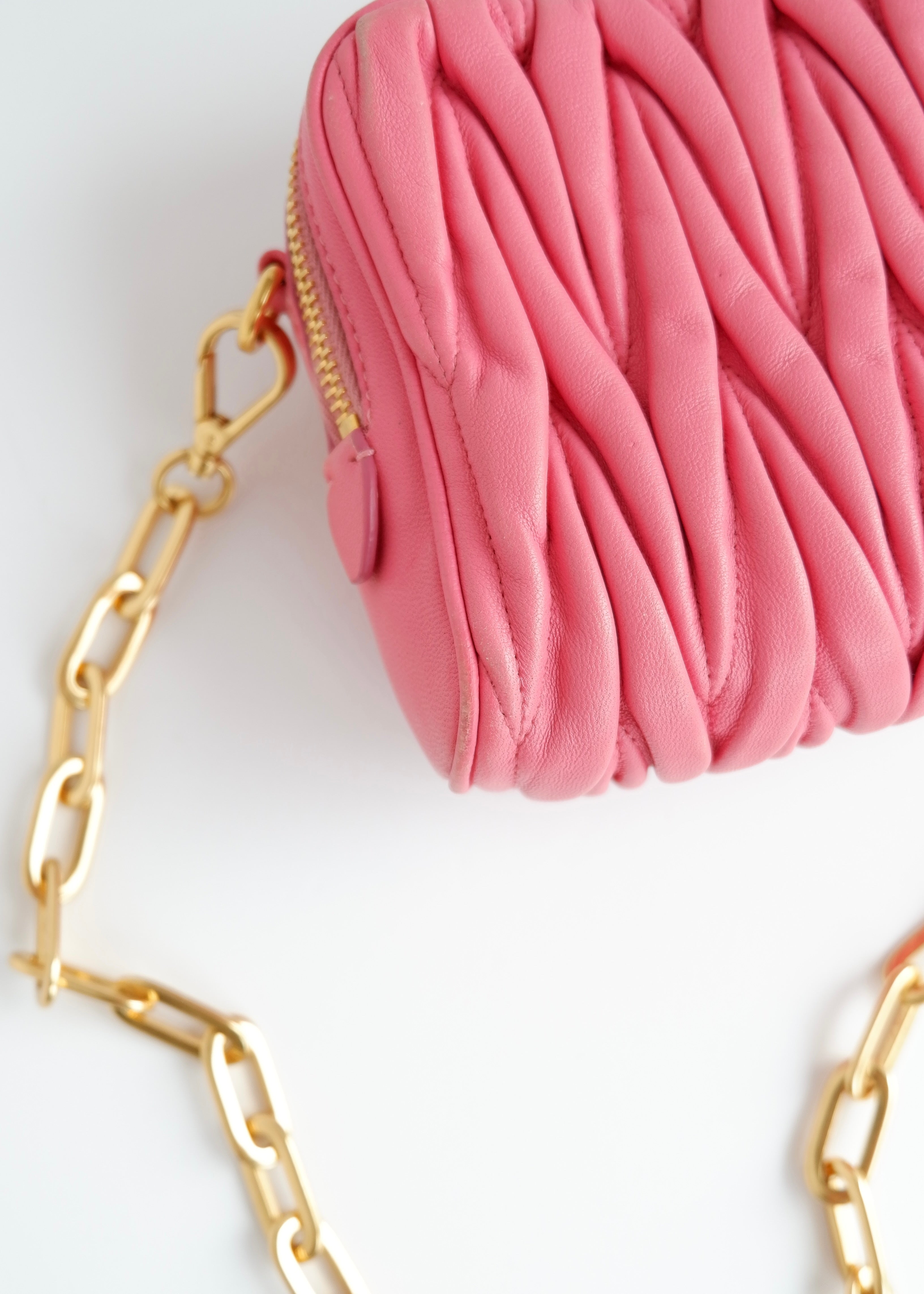 Authentic Preowned Miu Miu Pink Leather Crossbody