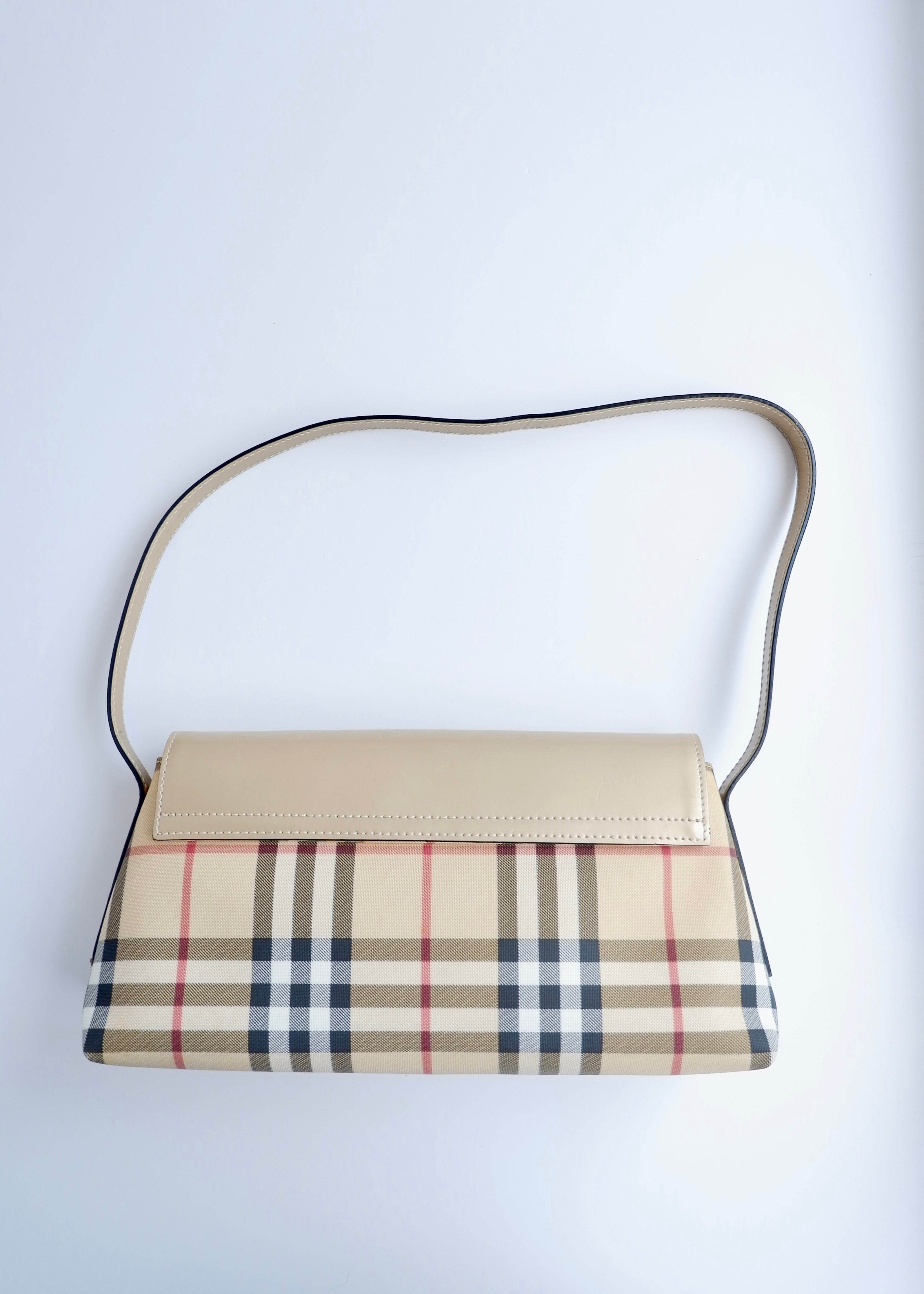 Authentic Preowned Vintage Burberry Nova Check Shoulder Bag
