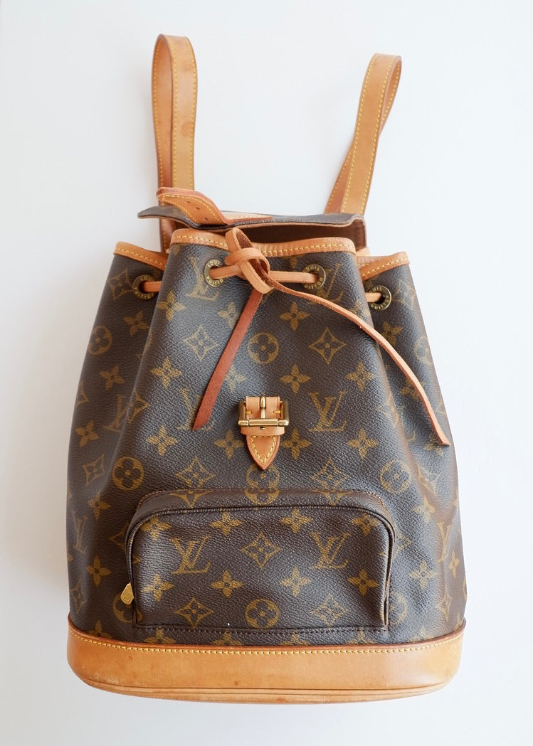 Preowned Vintage Louis Vuitton Monogram Montsouris MM Backpack