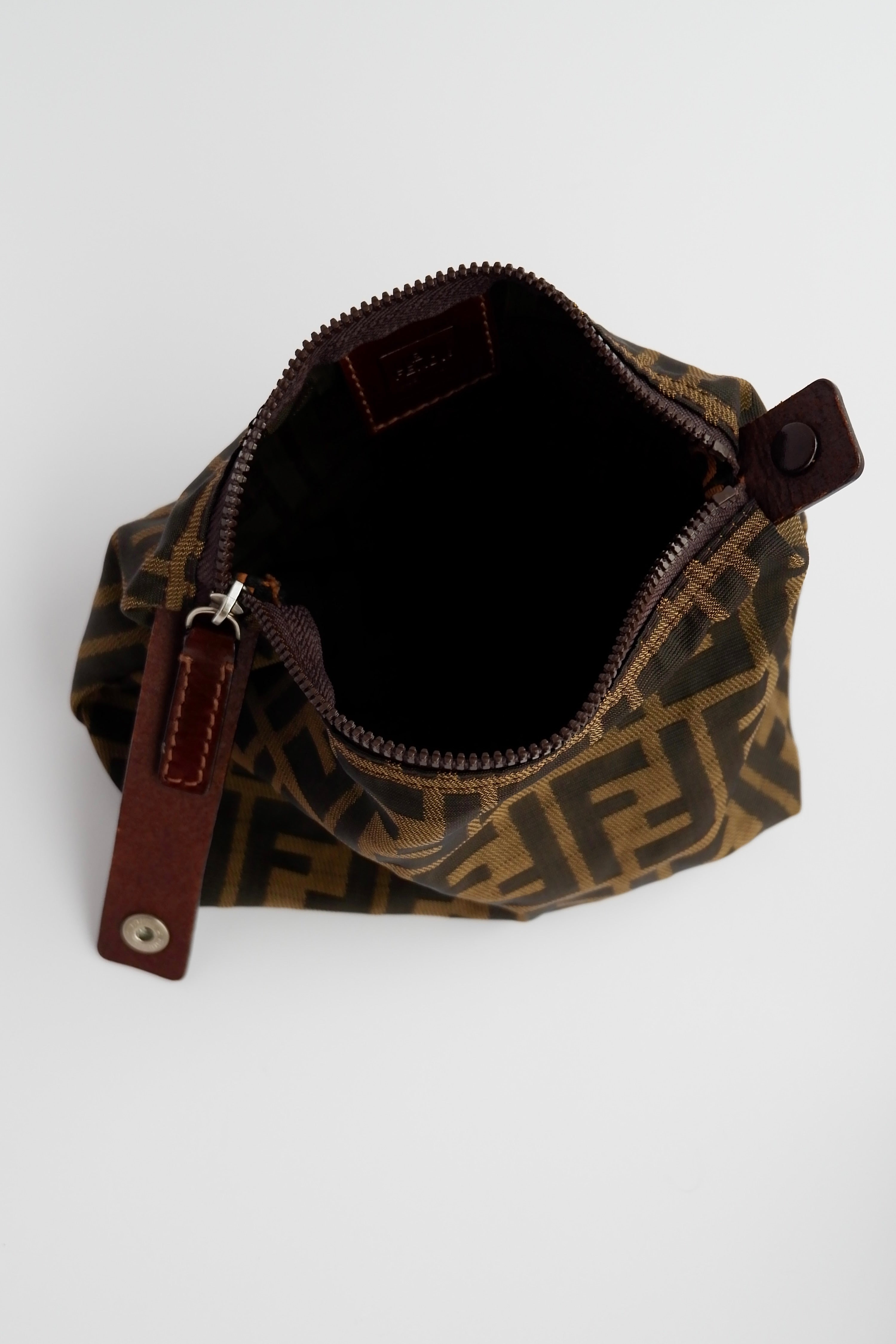 Authentic Preowned Fendi Zucca Hand Pouch