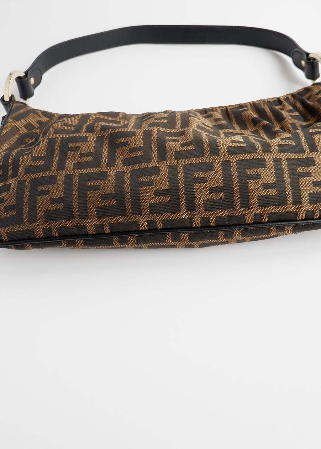 Preowned Fendi Brown Zucca Hobo Shoulder Bag