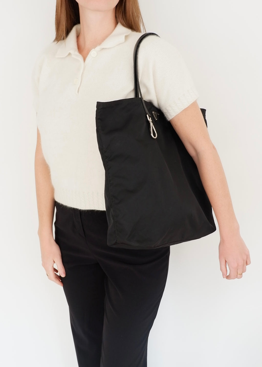 Authentic Preowned Prada Black Nylon Tote Bag