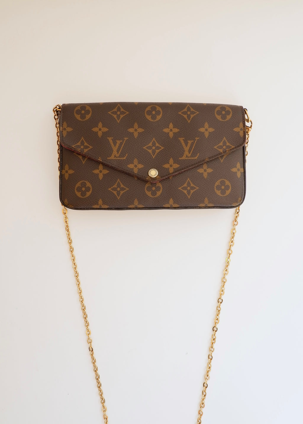 Preowned Louis Vuitton Monogram Felicie Pochette Crossbody Bag