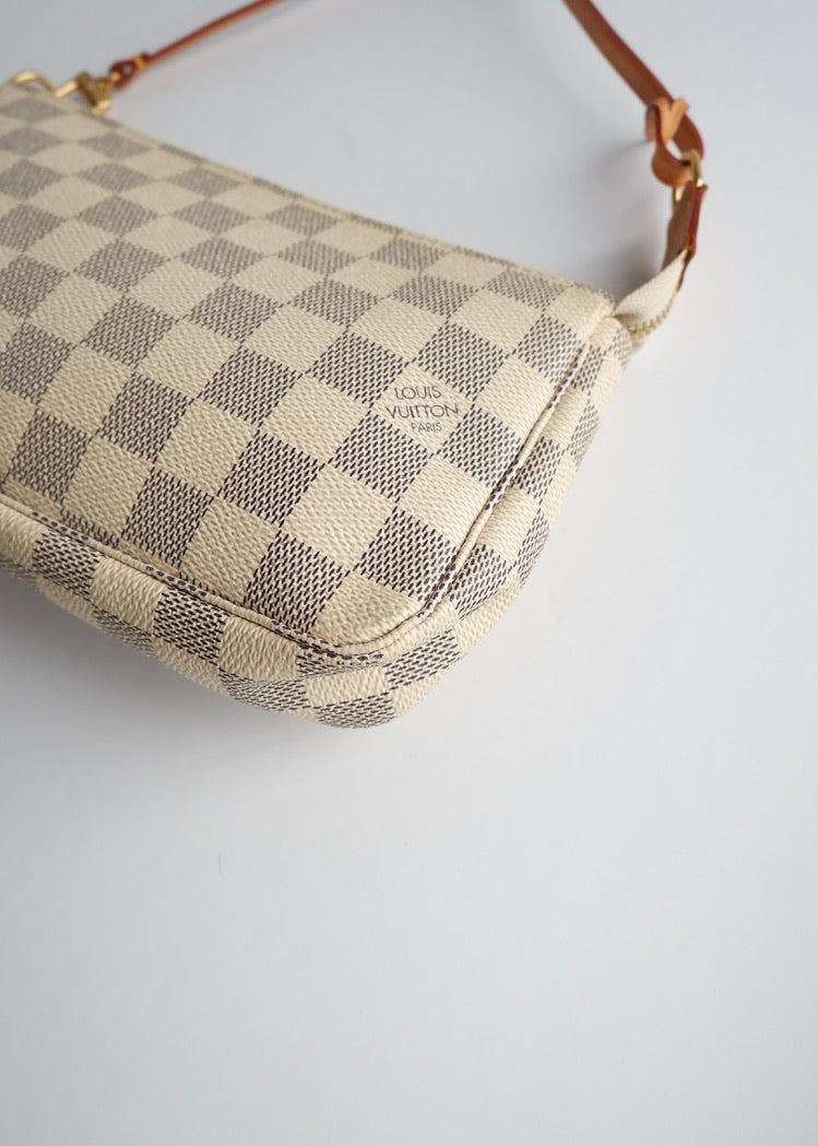 Authentic Preowned Louis Vuitton Damier Azur Pochette Accessories