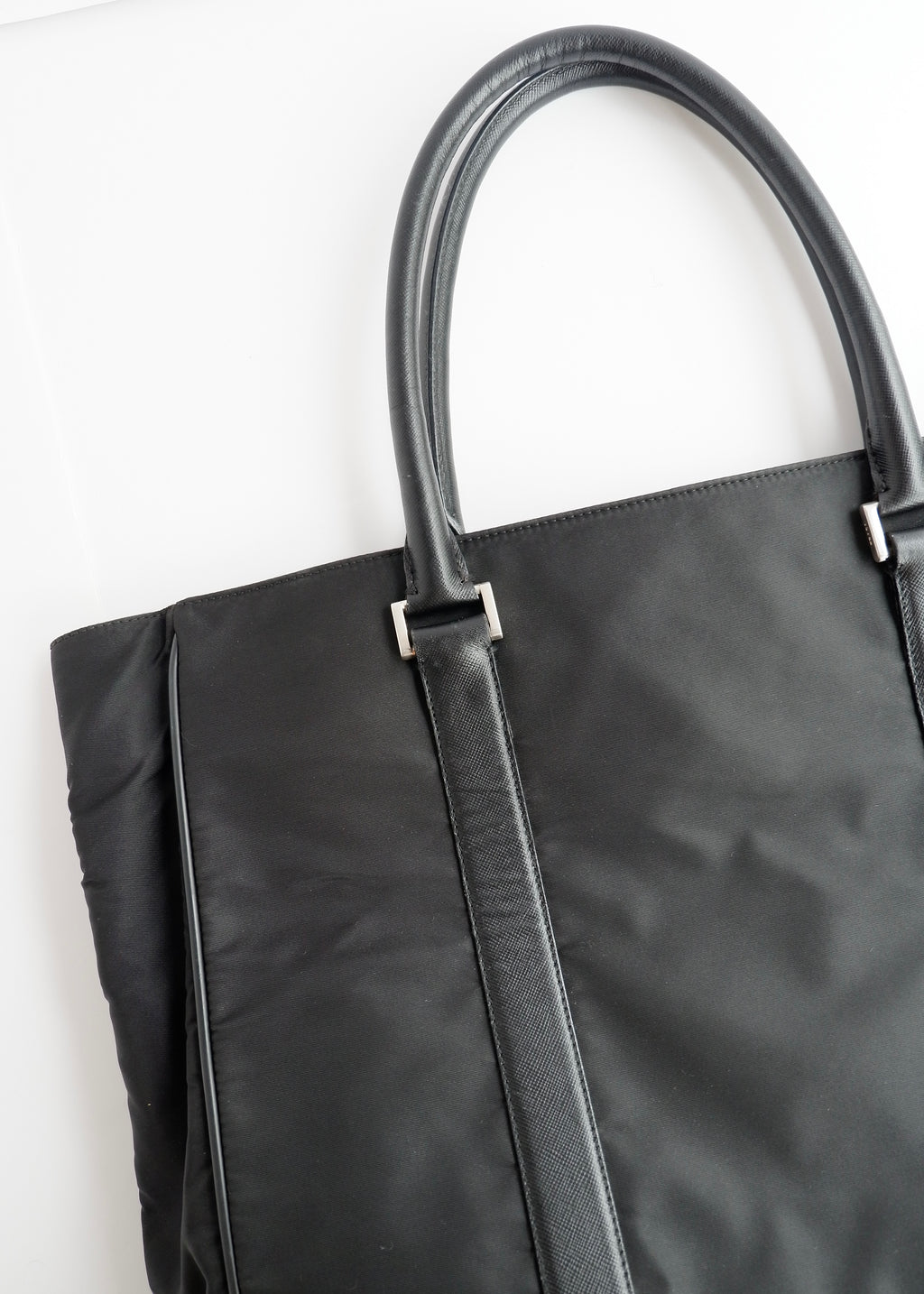 Preowned Prada Black Nylon Tote Bag
