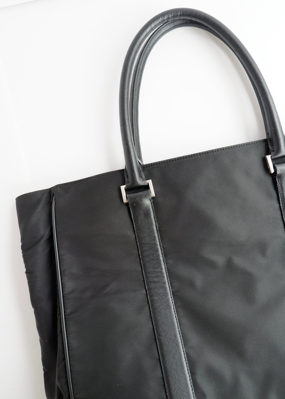 Preowned Prada Black Nylon Tote Bag